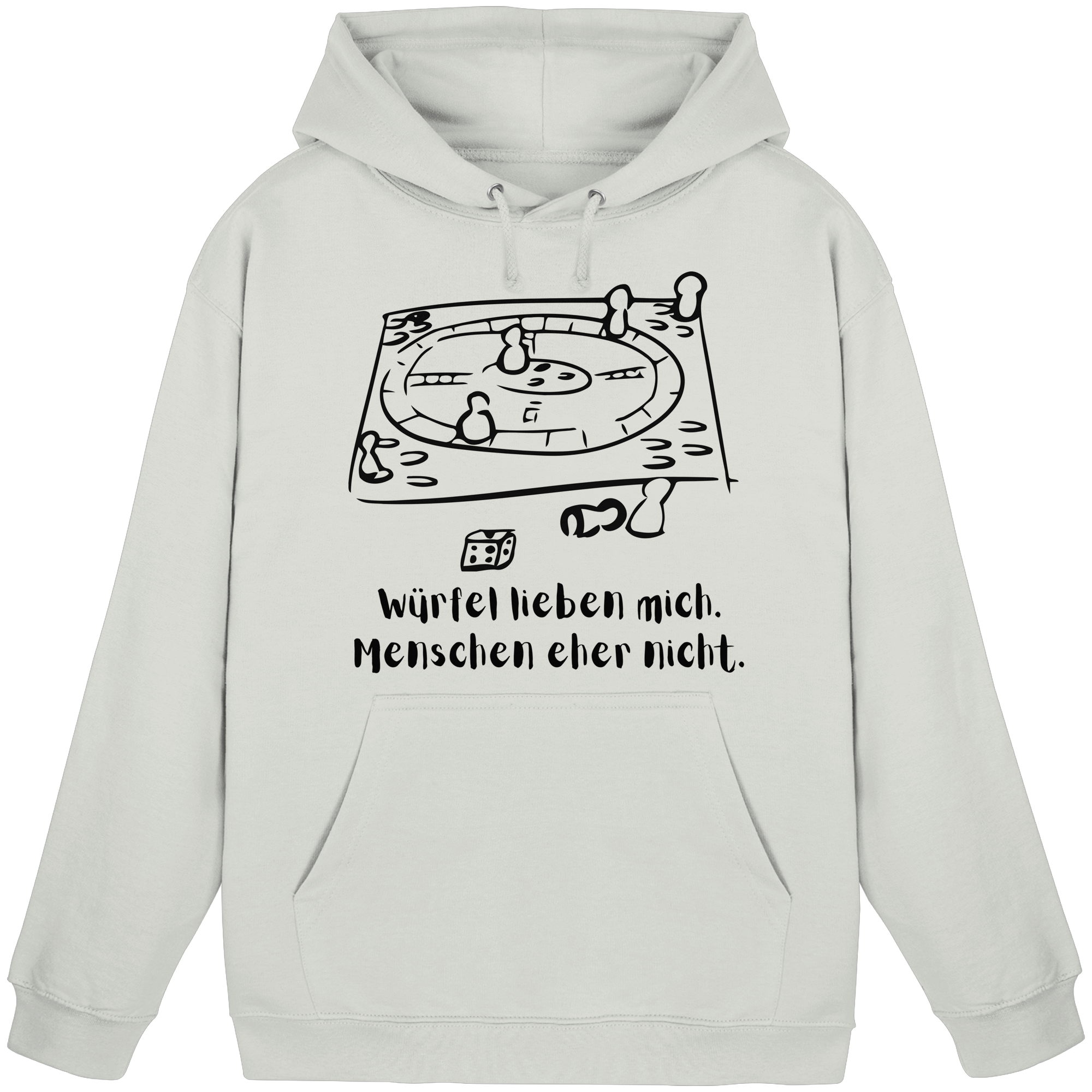Würfel lieben mich. Menschen eher nicht. - Basic Unisex Hoodie