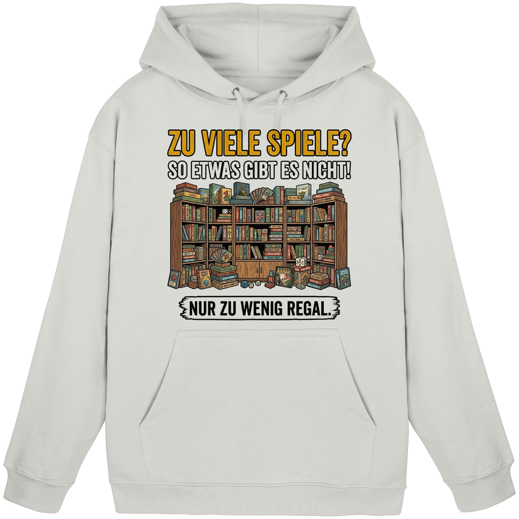 Zu viele Spiele? Zu wenig Regal.  - Basic Unisex Hoodie