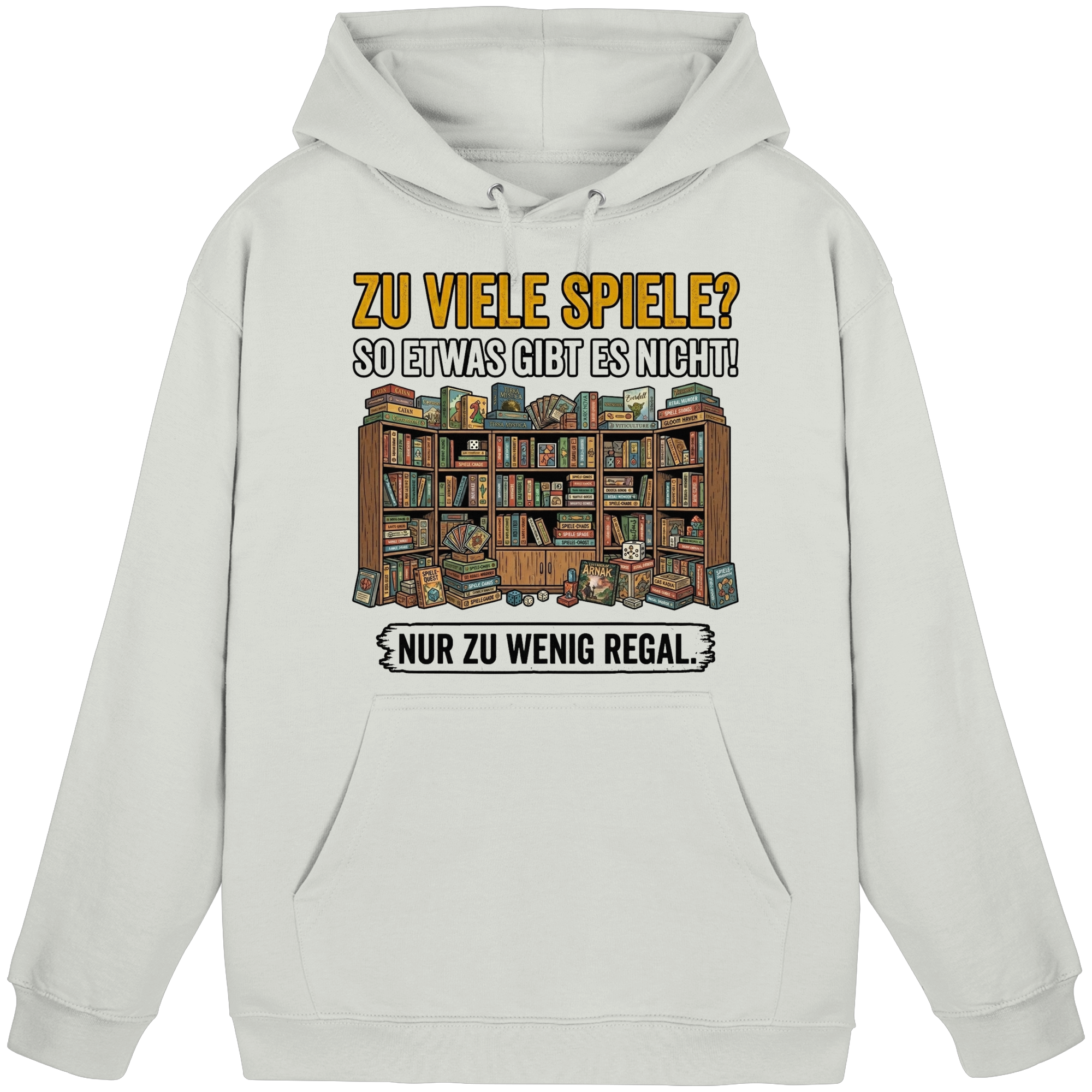 Zu viele Spiele? Zu wenig Regal.  - Basic Unisex Hoodie