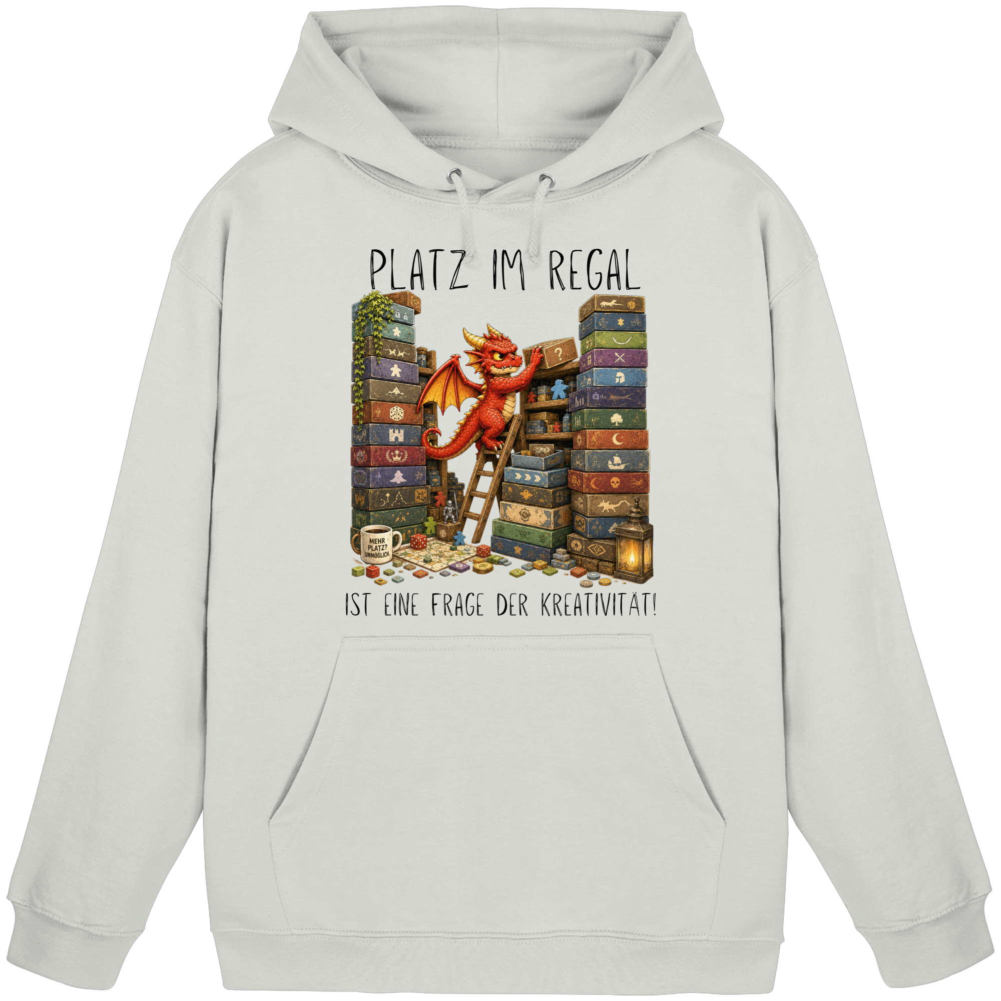 Platz im Regal ist eine Frage der Kreativität. - Basic Unisex Hoodie