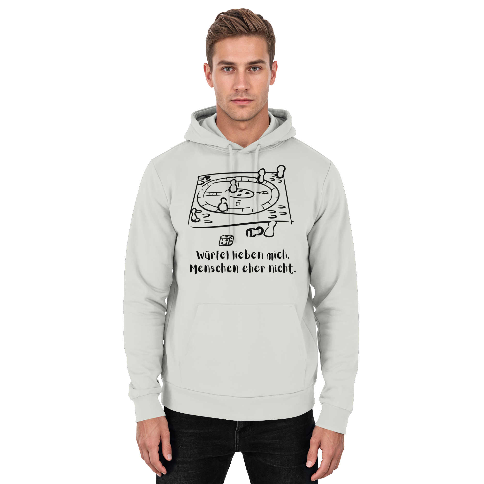 Würfel lieben mich. Menschen eher nicht. - Basic Unisex Hoodie