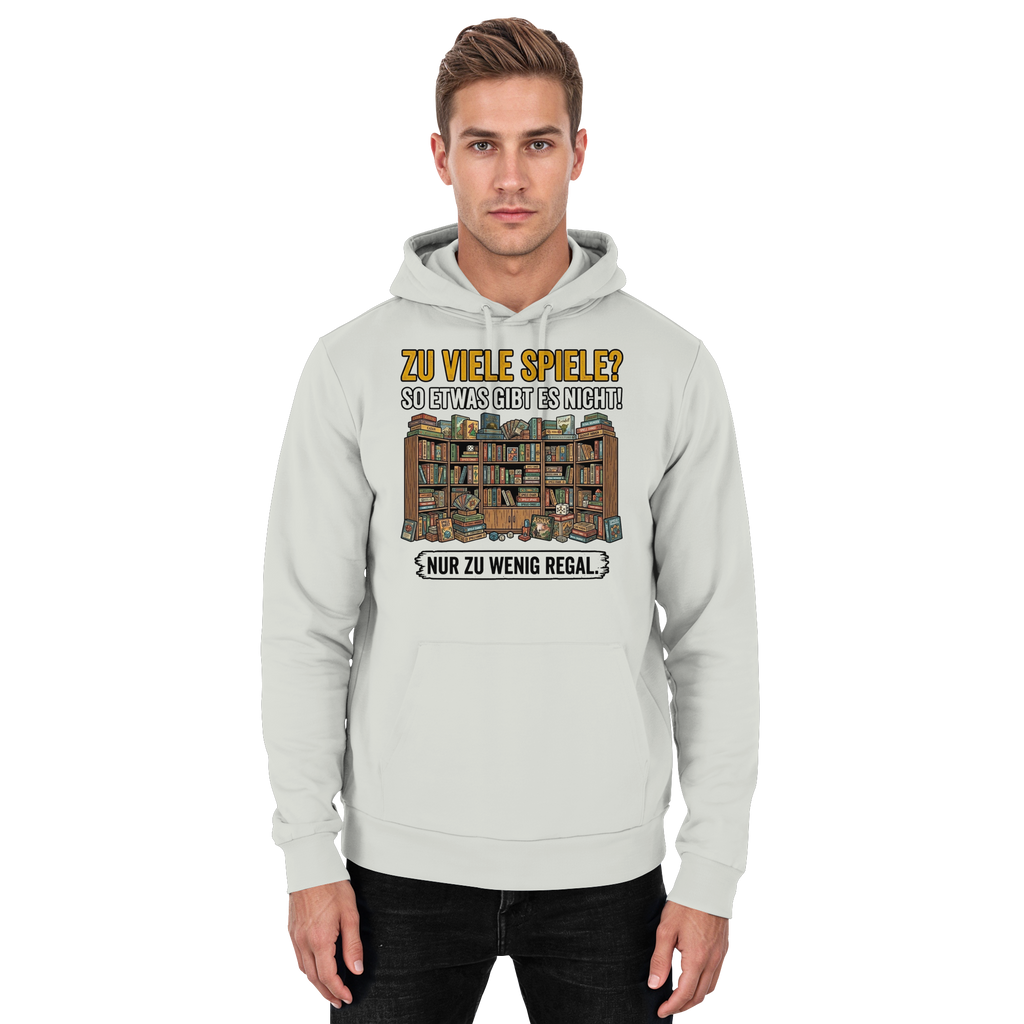 Zu viele Spiele? Zu wenig Regal.  - Basic Unisex Hoodie