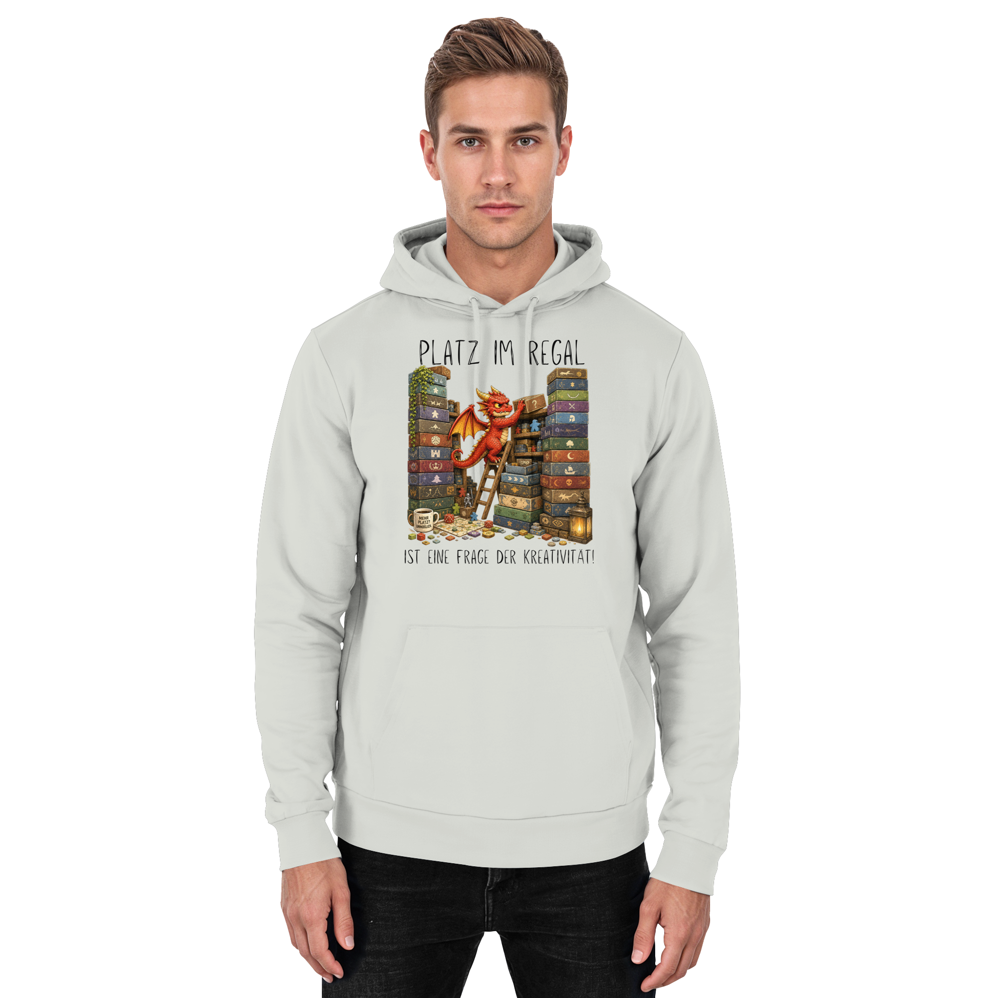 Platz im Regal ist eine Frage der Kreativität. - Basic Unisex Hoodie