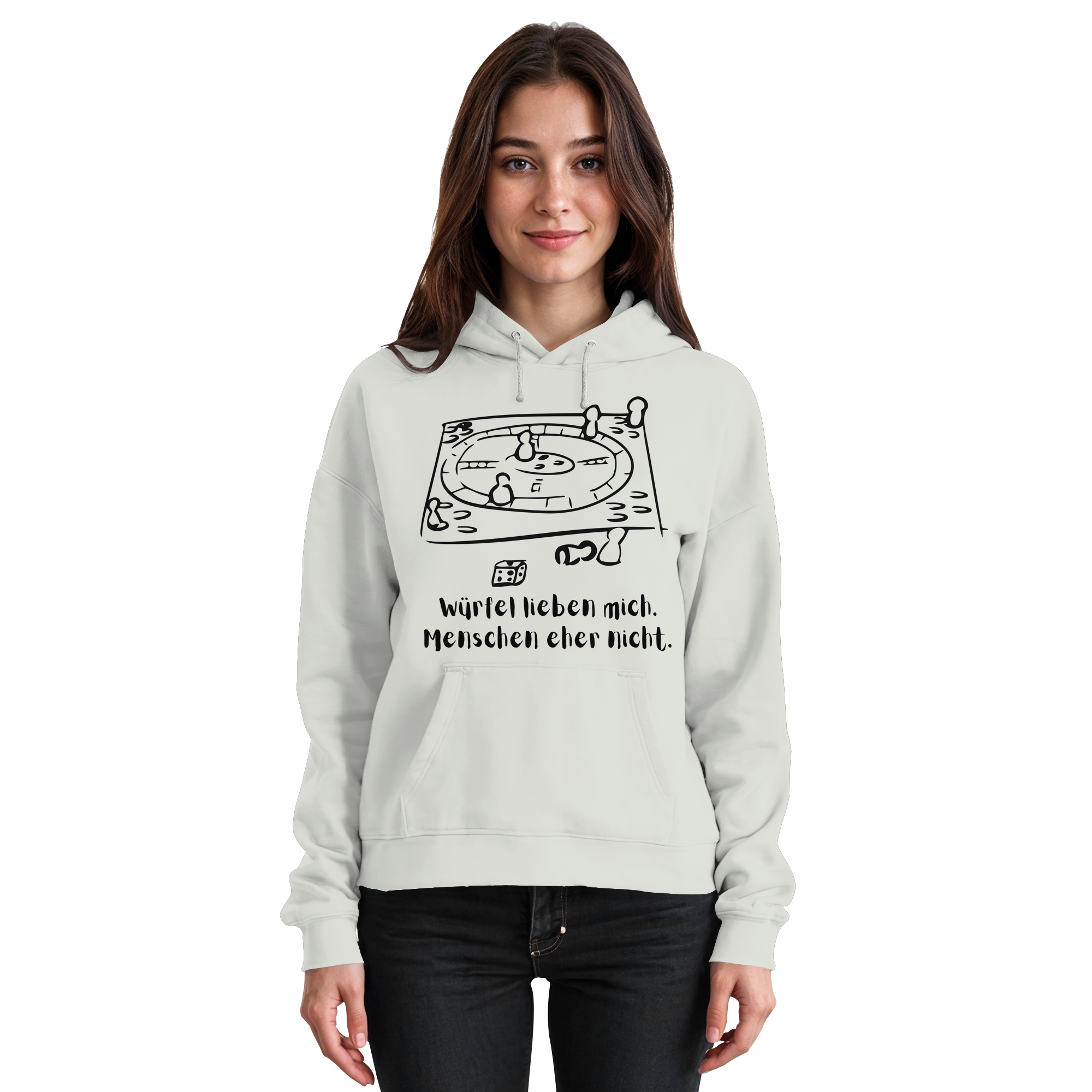 Würfel lieben mich. Menschen eher nicht. - Basic Unisex Hoodie