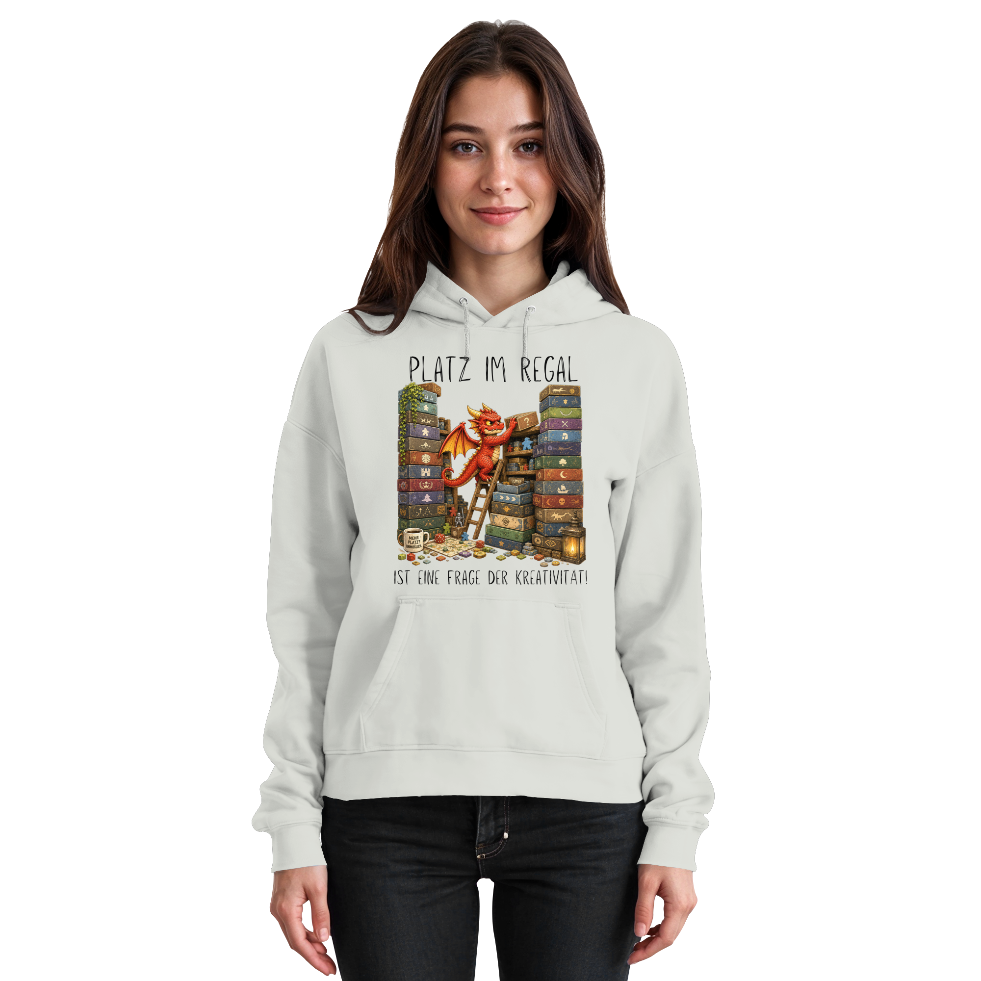 Platz im Regal ist eine Frage der Kreativität. - Basic Unisex Hoodie