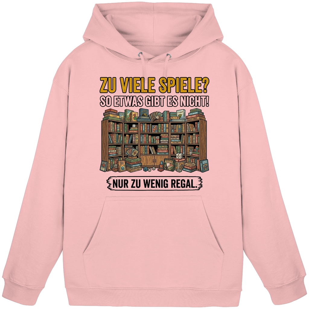 Zu viele Spiele? Zu wenig Regal.  - Basic Unisex Hoodie