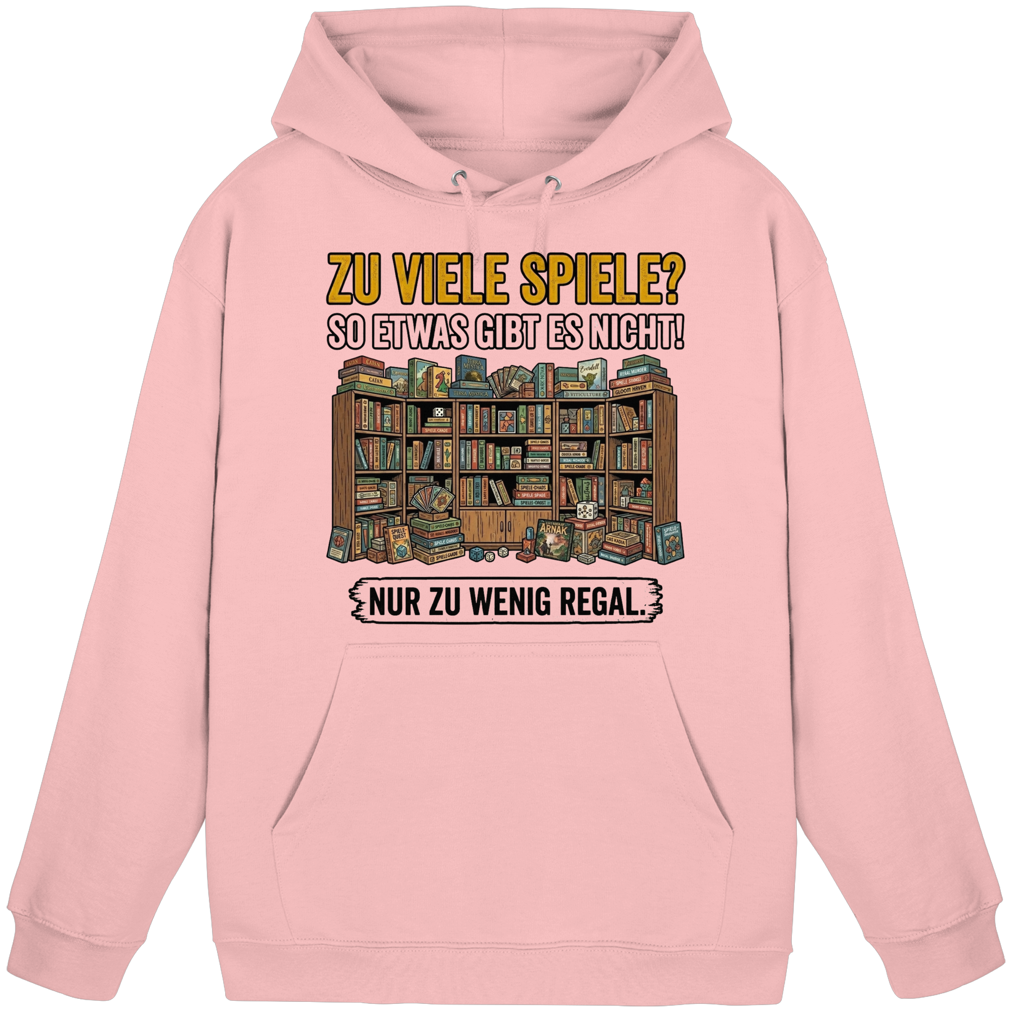 Zu viele Spiele? Zu wenig Regal.  - Basic Unisex Hoodie