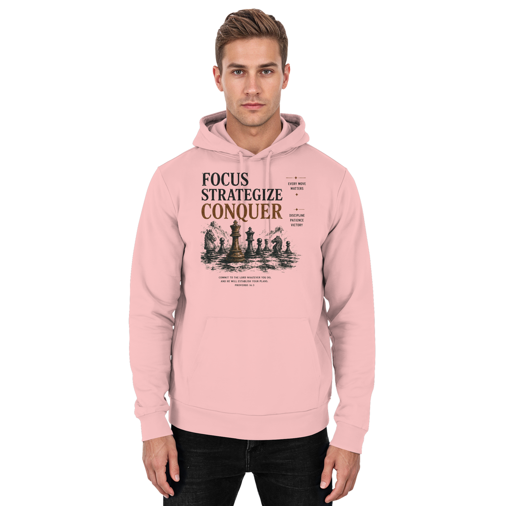 Focus. Strategize. Conquer.  - Basic Unisex Hoodie