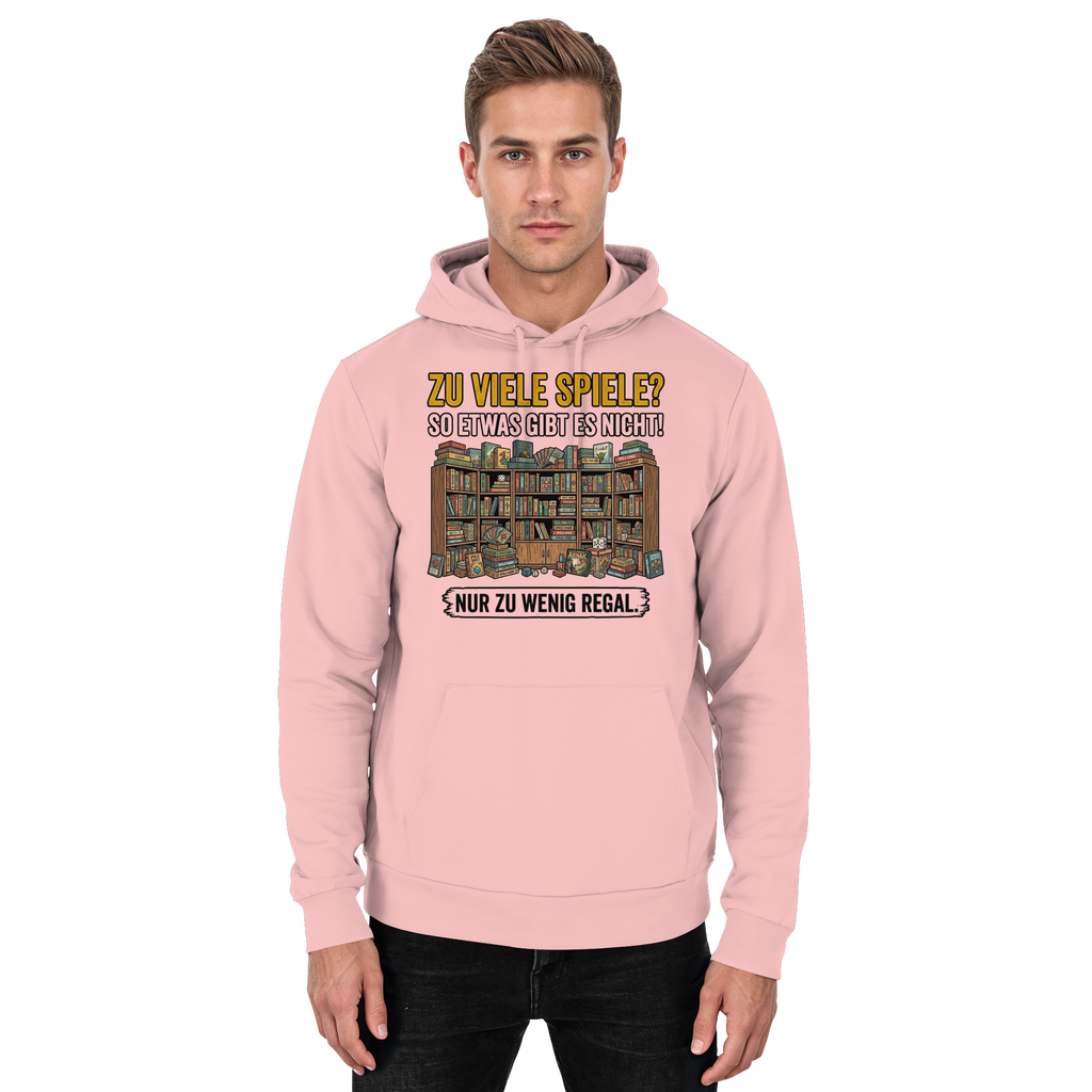 Zu viele Spiele? Zu wenig Regal.  - Basic Unisex Hoodie