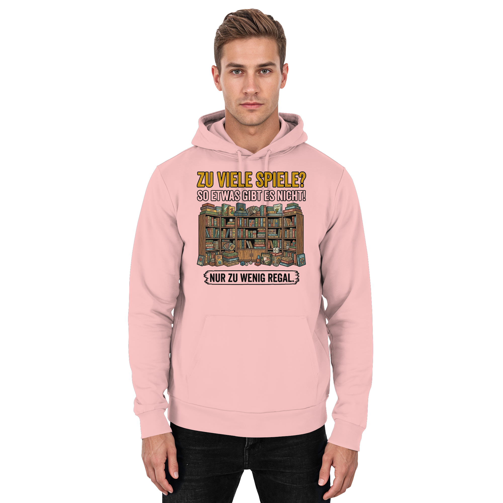 Zu viele Spiele? Zu wenig Regal.  - Basic Unisex Hoodie