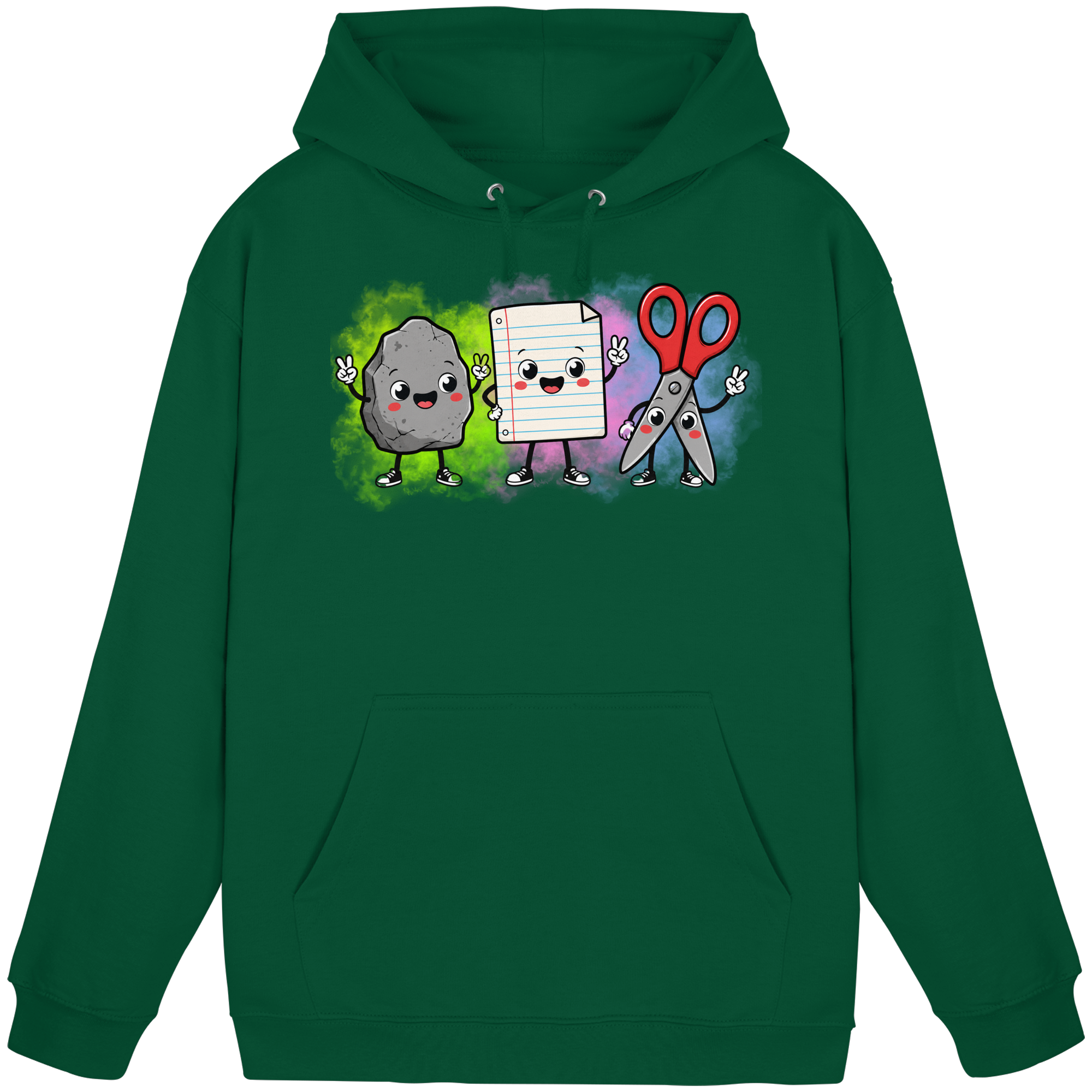 Stein schlägt Schere schlägt Papier! - Basic Unisex Hoodie