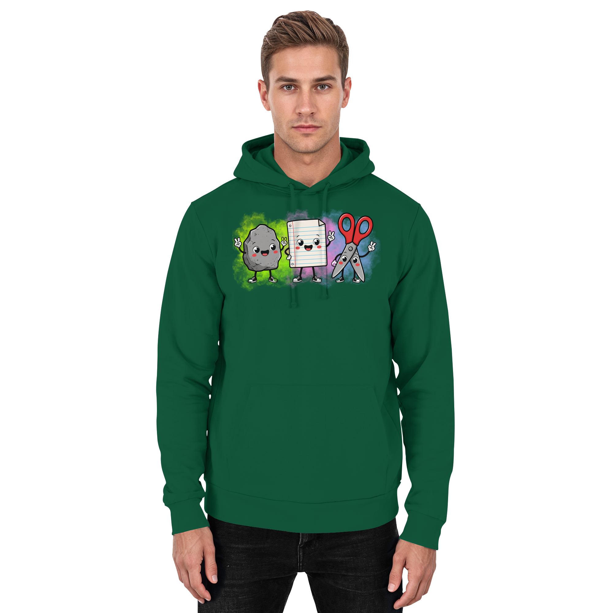Stein schlägt Schere schlägt Papier! - Basic Unisex Hoodie