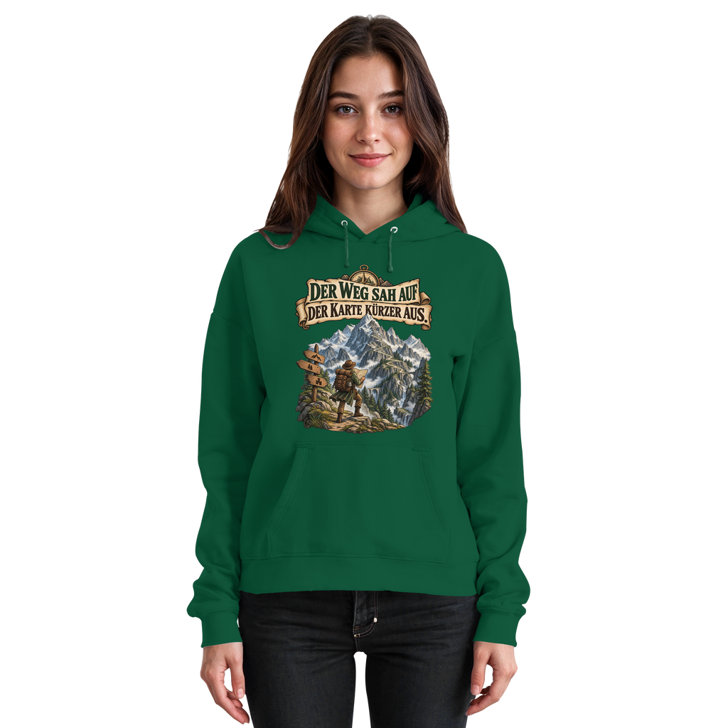 Der Weg sah auf der Karte kürzer aus - Basic Unisex Hoodie