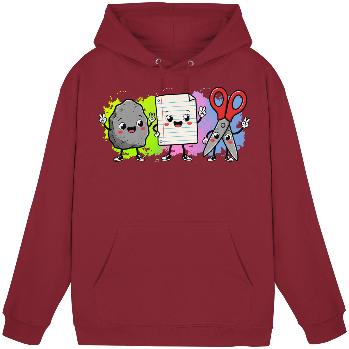 Stein schlägt Schere schlägt Papier! - Basic Unisex Hoodie