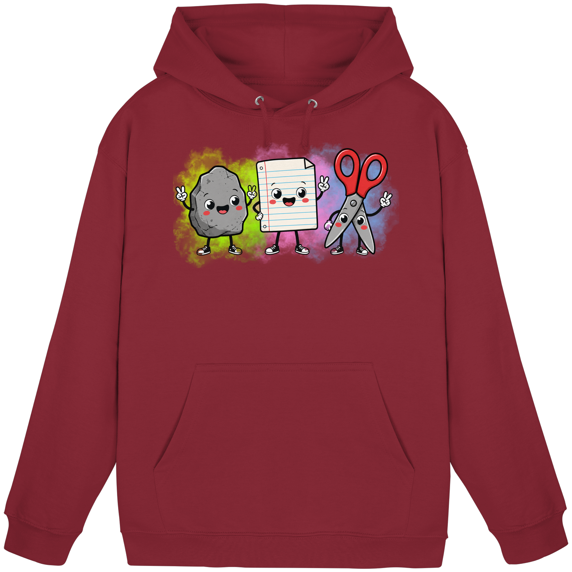 Stein schlägt Schere schlägt Papier! - Basic Unisex Hoodie