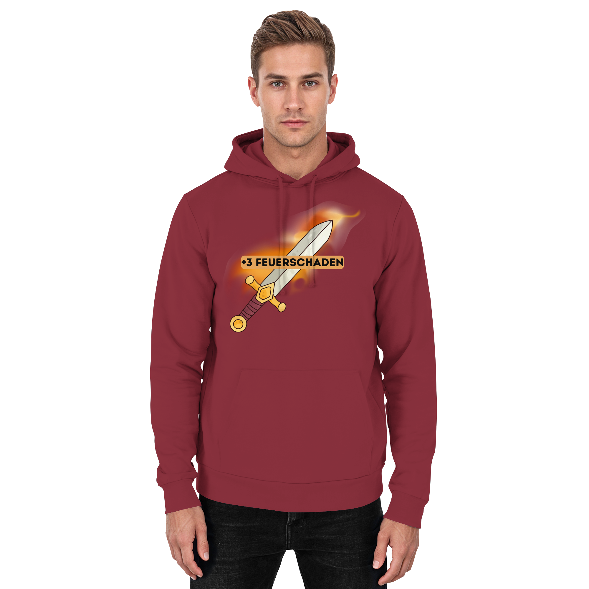 +3 Feuerschaden - Basic Unisex Hoodie