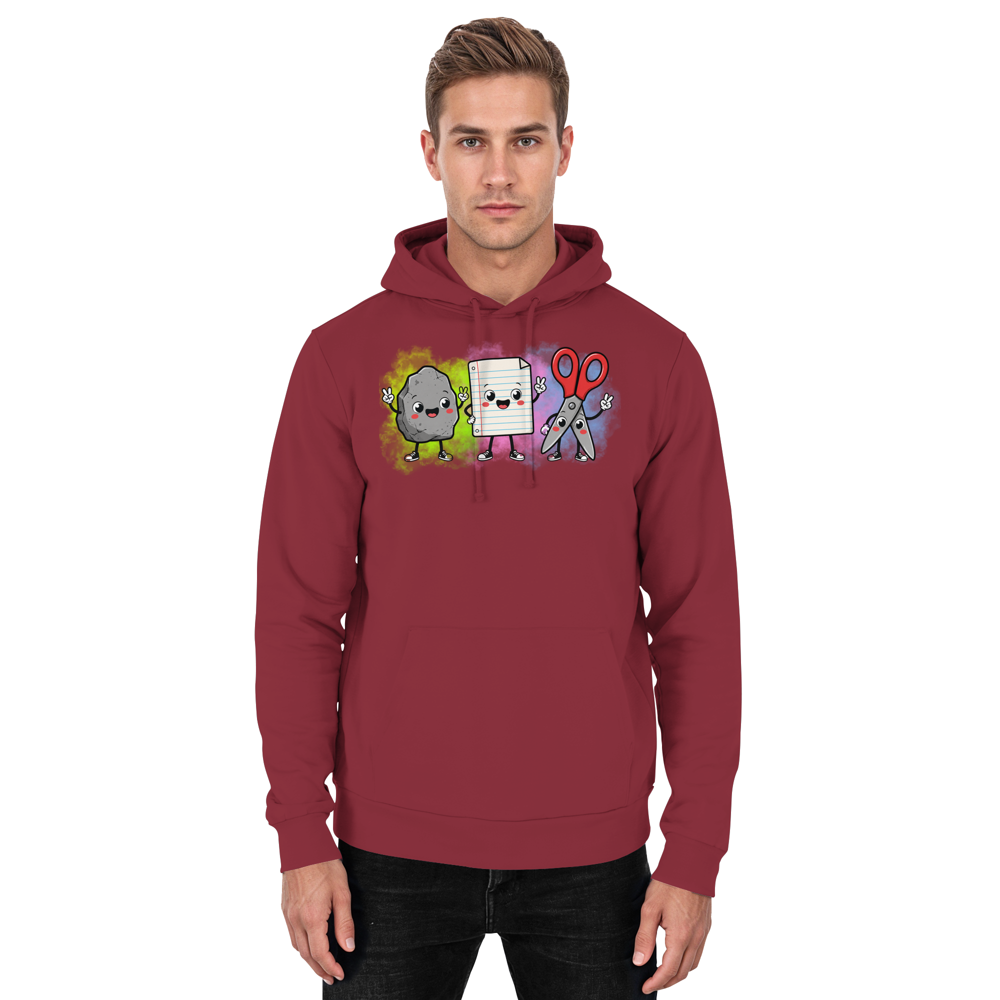Stein schlägt Schere schlägt Papier! - Basic Unisex Hoodie