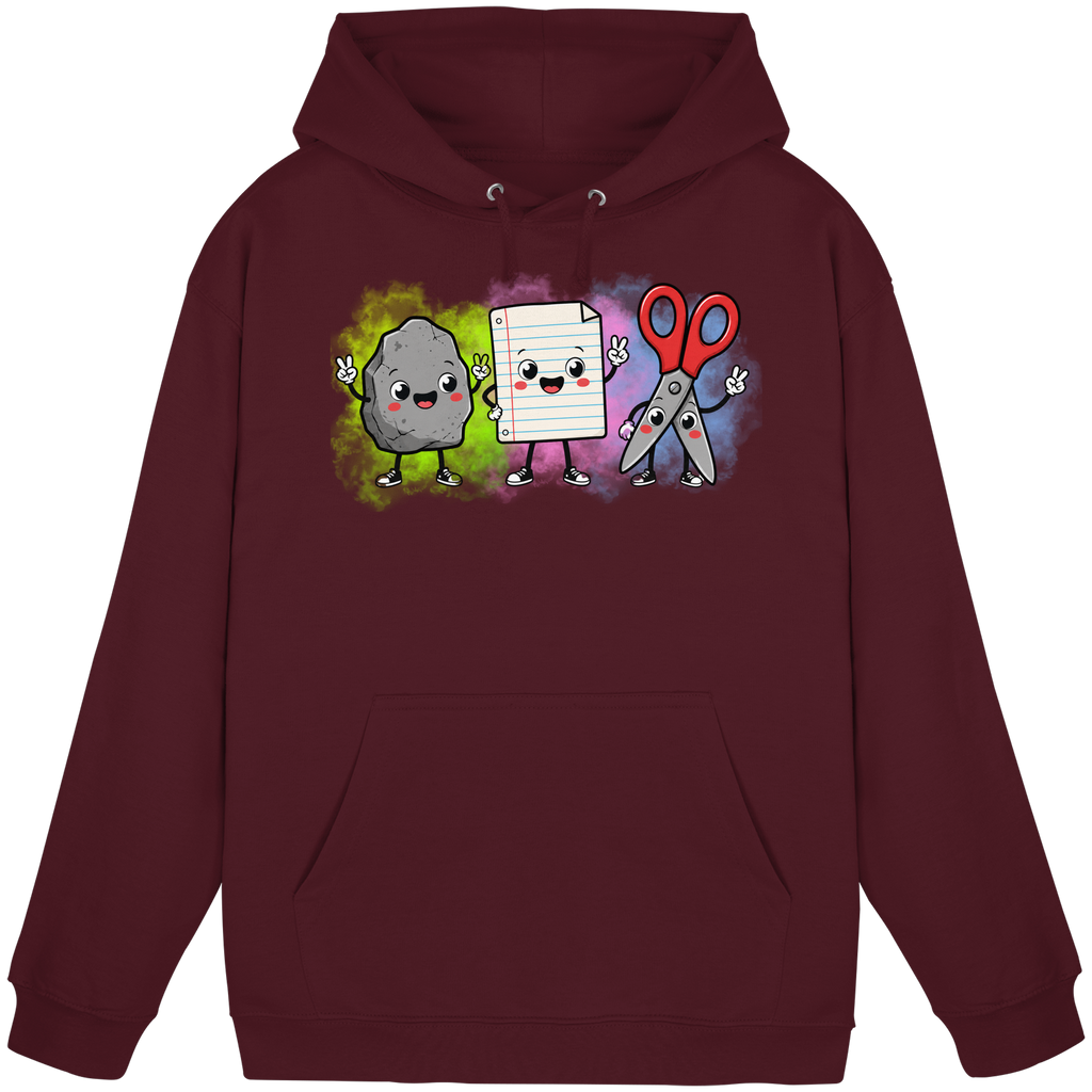 Stein schlägt Schere schlägt Papier! - Basic Unisex Hoodie