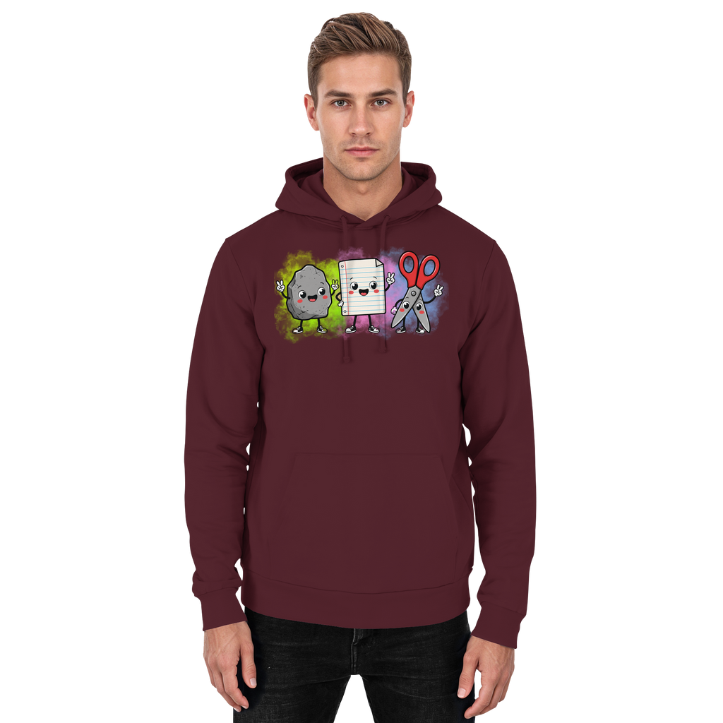 Stein schlägt Schere schlägt Papier! - Basic Unisex Hoodie