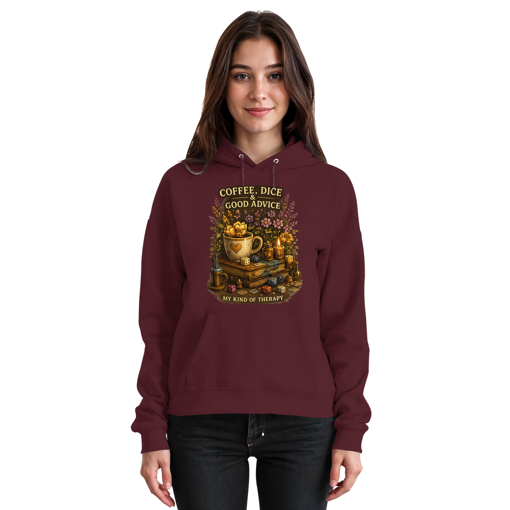 Coffee, Dice & Good Advice - Basic Unisex Hoodie