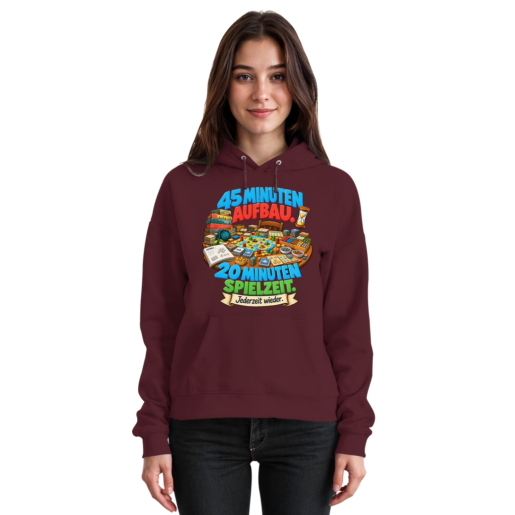45 Minuten Aufbau. 20 Minuten Spielzeit. - Basic Unisex Hoodie