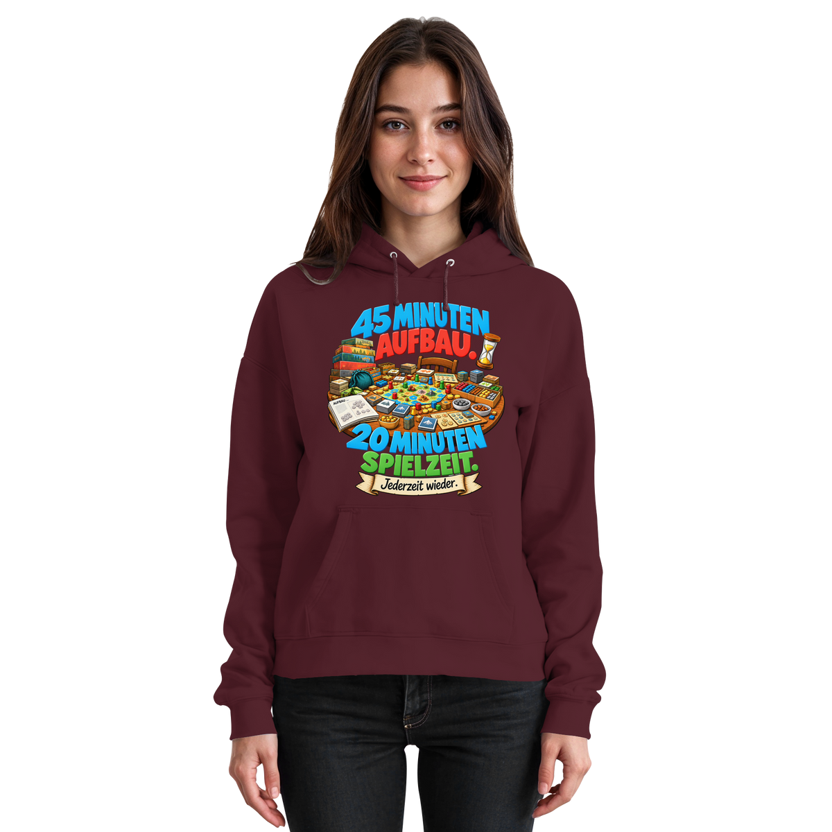 45 Minuten Aufbau. 20 Minuten Spielzeit. - Basic Unisex Hoodie