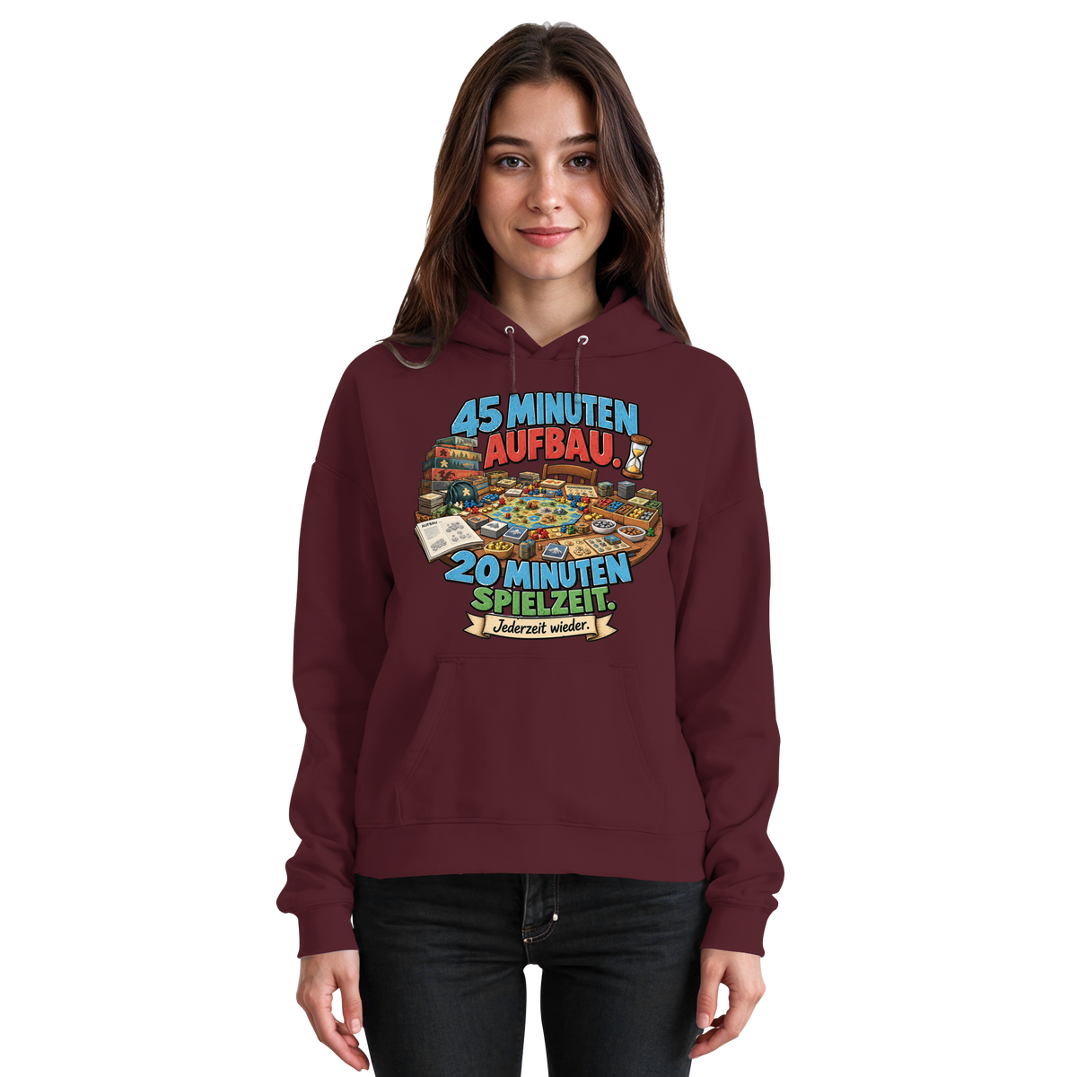 45 Minuten Aufbau. 20 Minuten Spielzeit. - Basic Unisex Hoodie