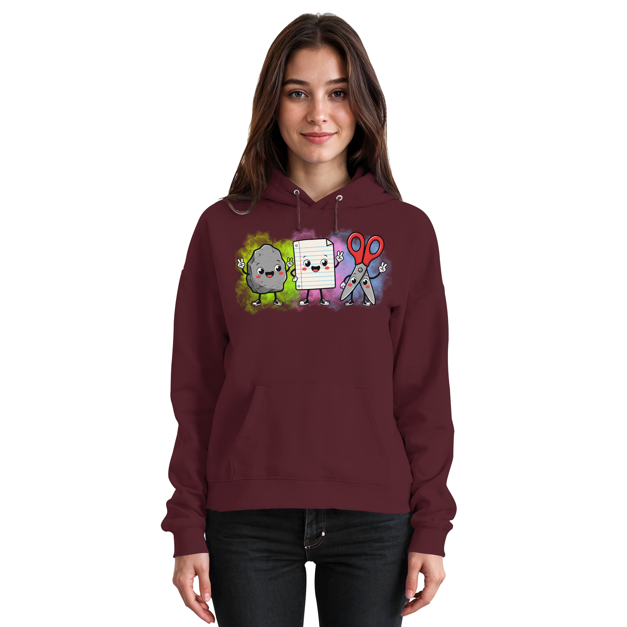 Stein schlägt Schere schlägt Papier! - Basic Unisex Hoodie