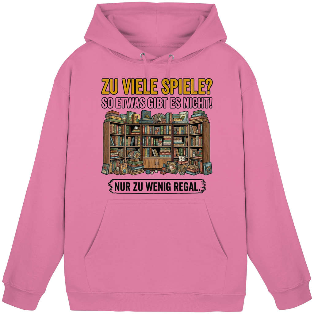 Zu viele Spiele? Zu wenig Regal.  - Basic Unisex Hoodie