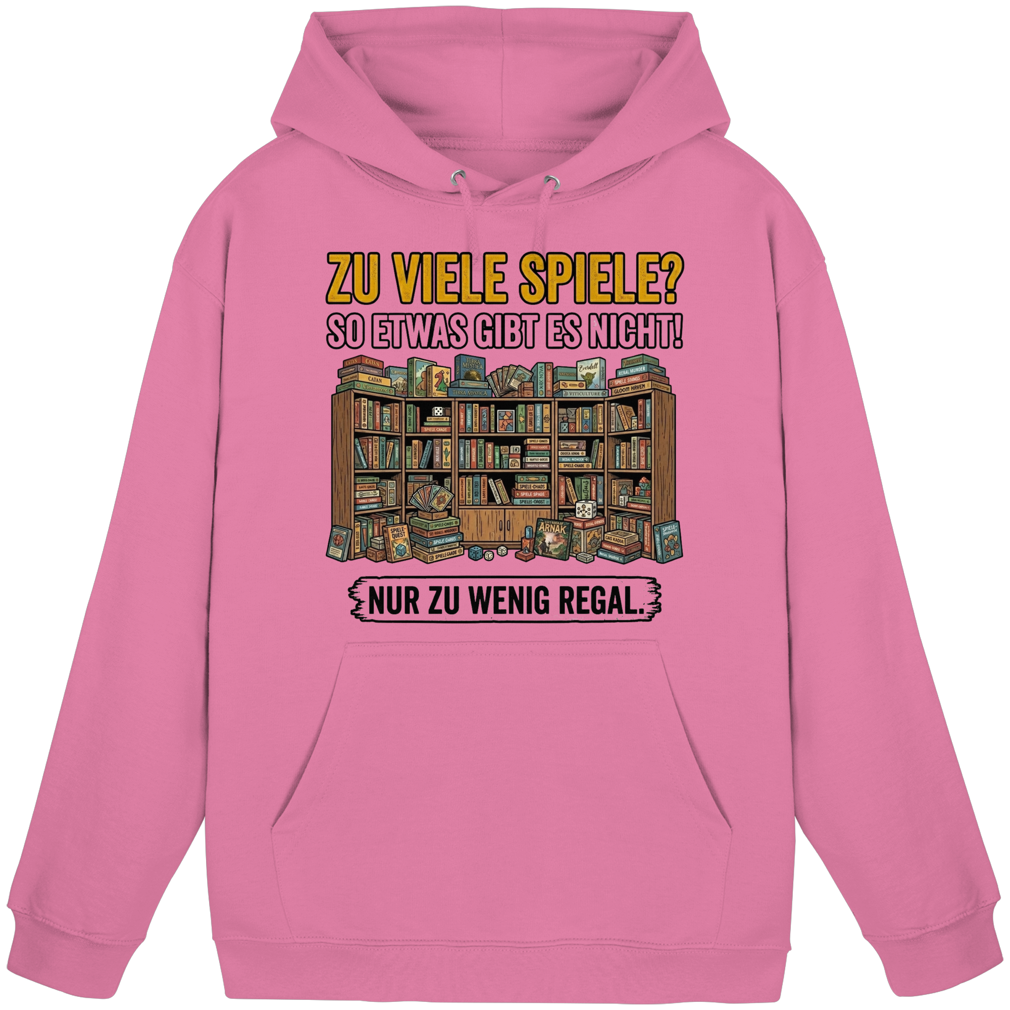 Zu viele Spiele? Zu wenig Regal.  - Basic Unisex Hoodie