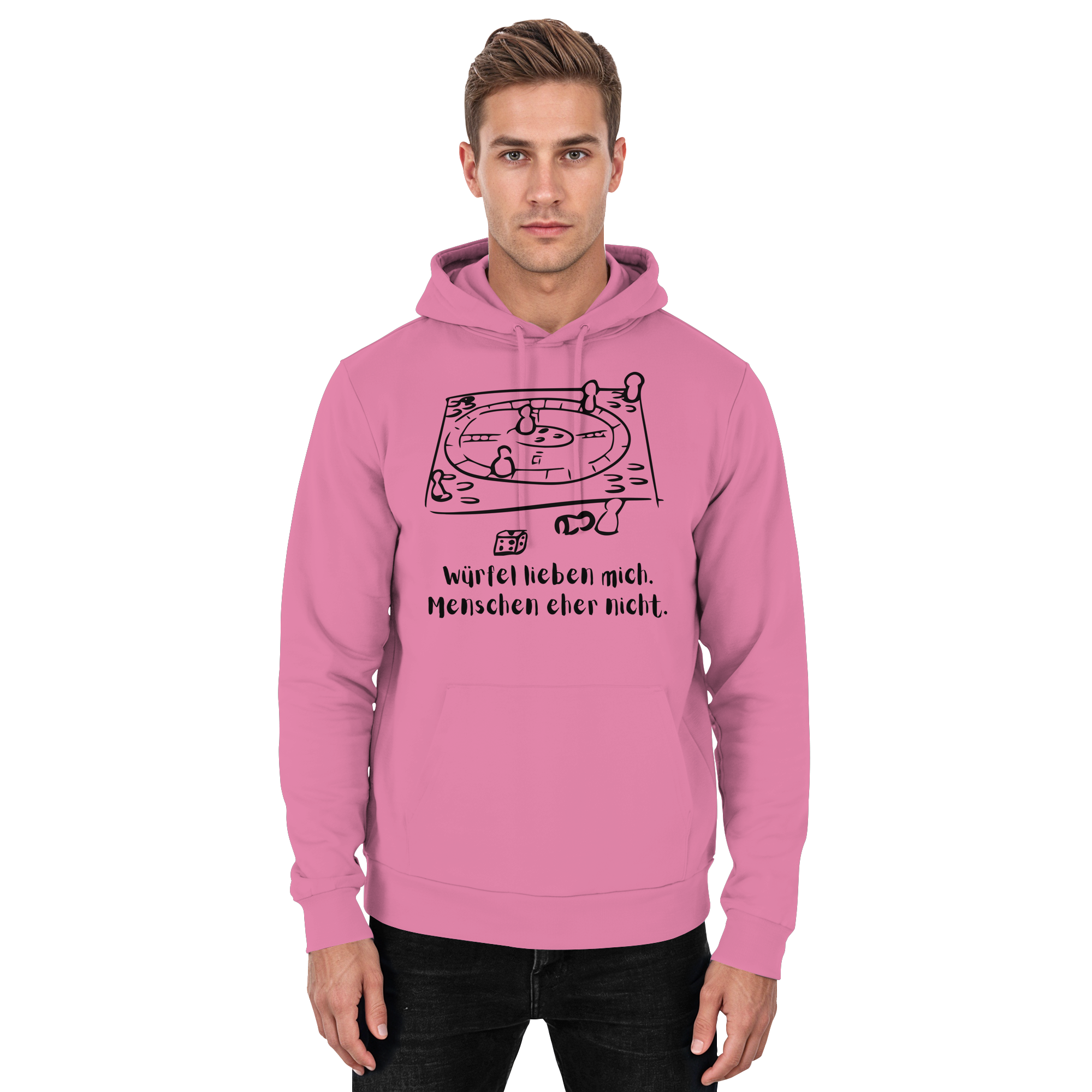 Würfel lieben mich. Menschen eher nicht. - Basic Unisex Hoodie