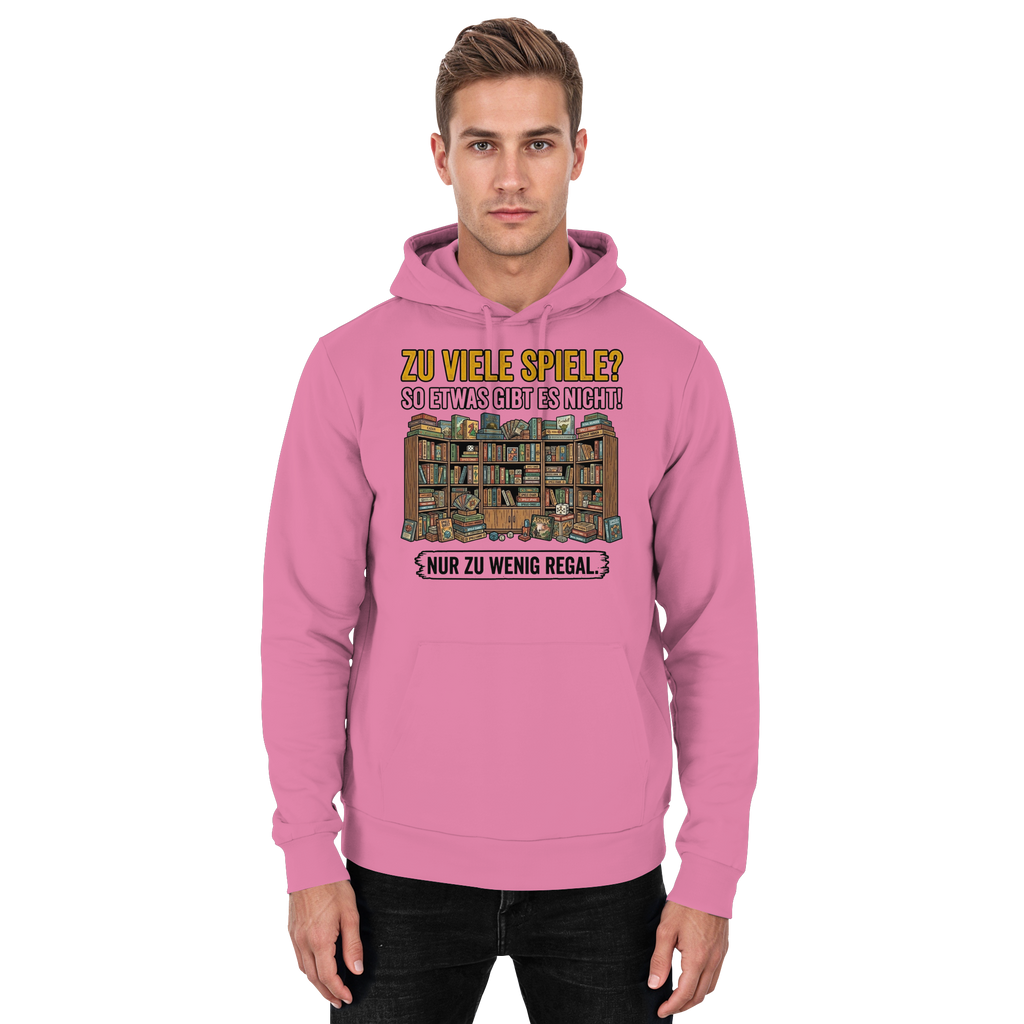 Zu viele Spiele? Zu wenig Regal.  - Basic Unisex Hoodie