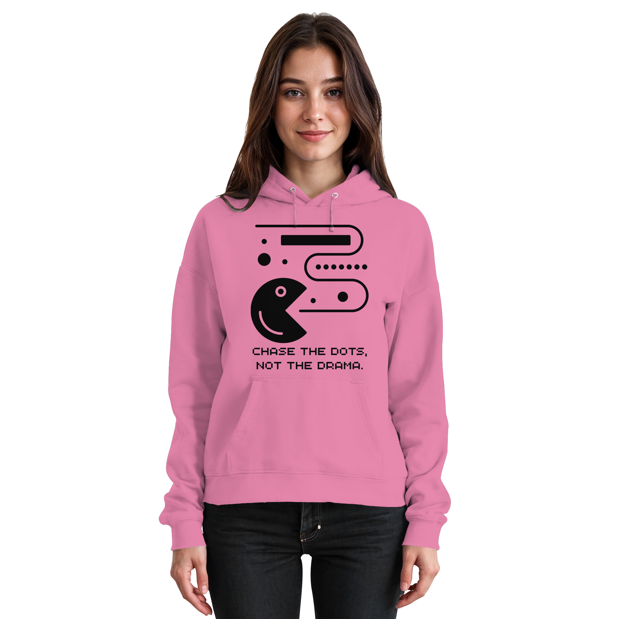 Chase the Dots, Not the Drama - Basic Unisex Hoodie