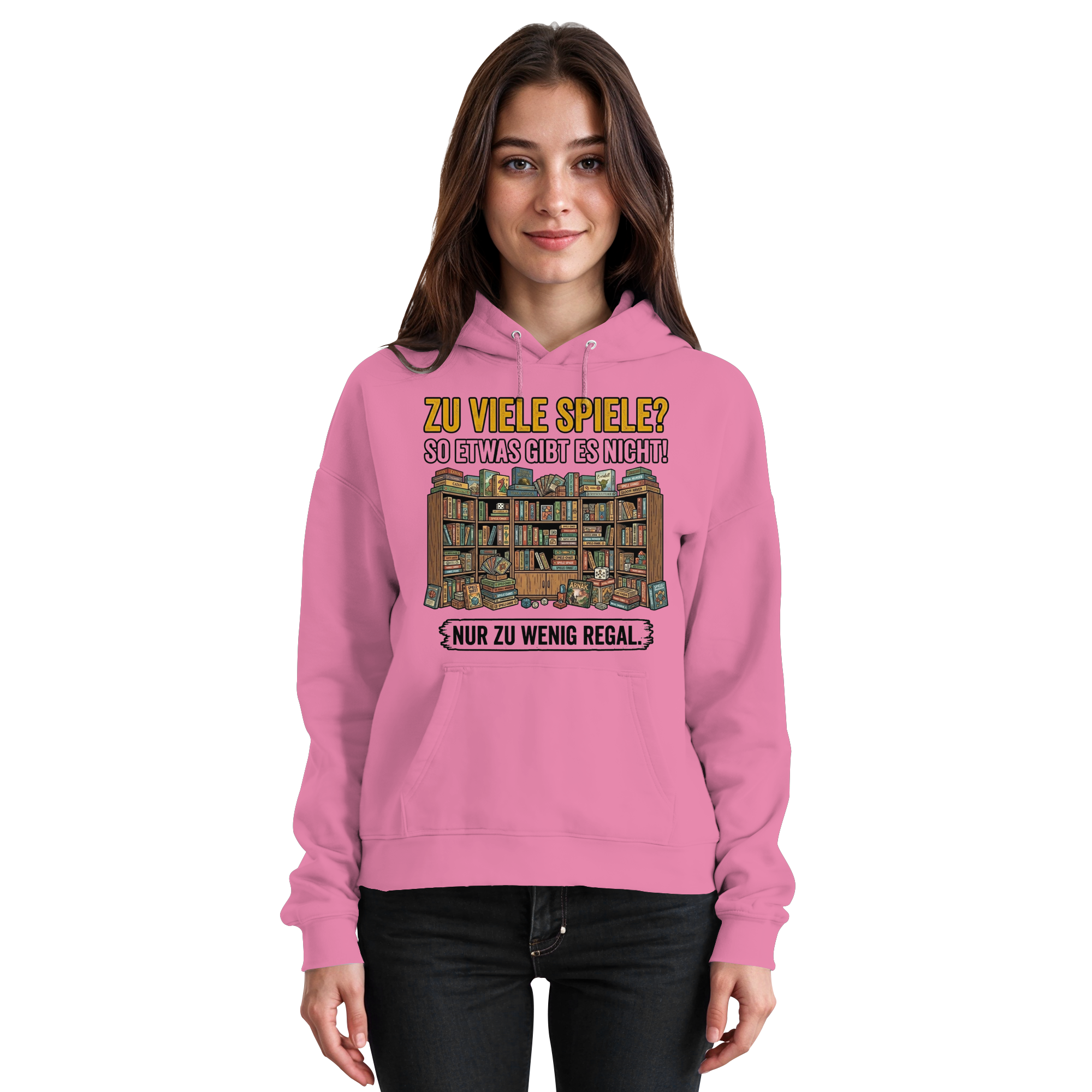 Zu viele Spiele? Zu wenig Regal.  - Basic Unisex Hoodie