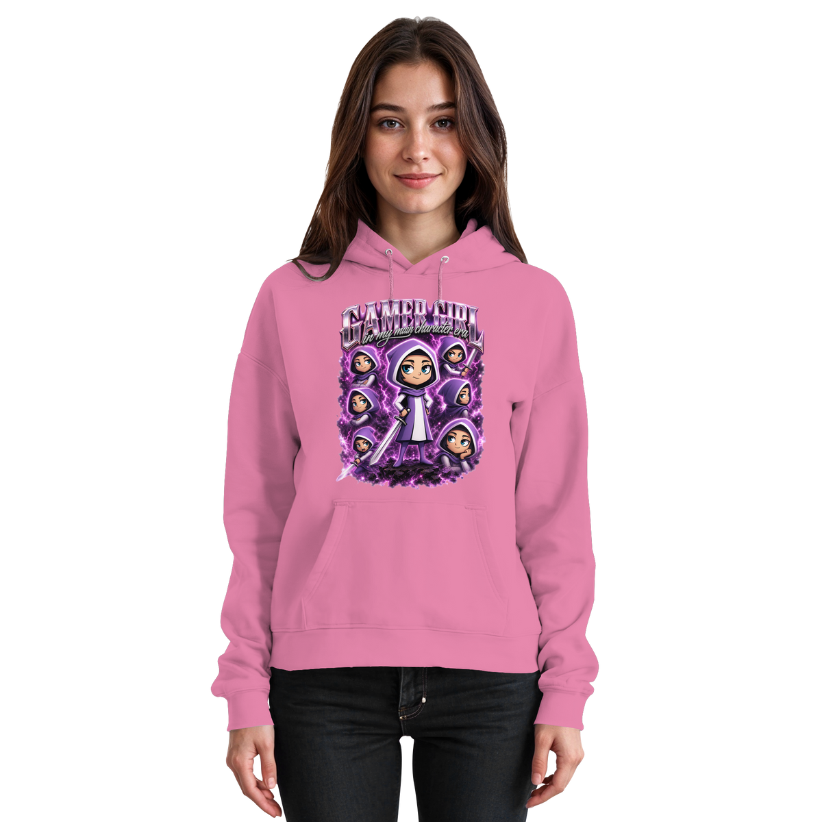 Gamer Girl in My Main Character Era - Basic Unisex Hoodie