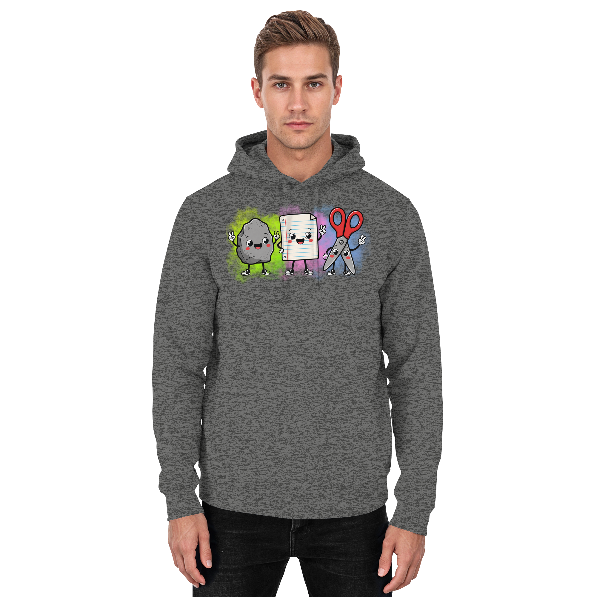 Stein schlägt Schere schlägt Papier! - Basic Unisex Hoodie