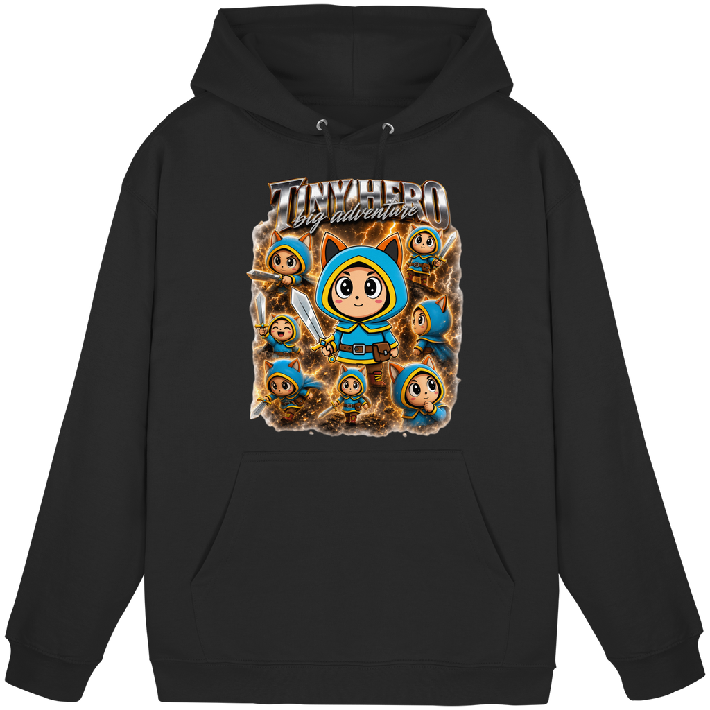 Tiny Hero – Big Adventure - Basic Unisex Hoodie