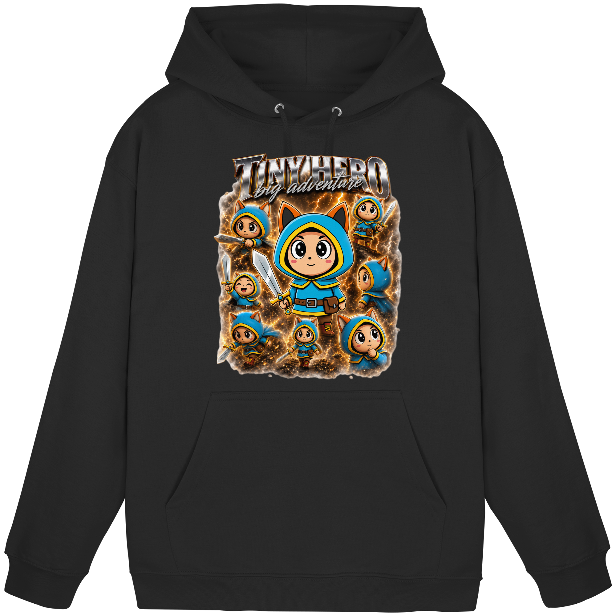 Tiny Hero – Big Adventure - Basic Unisex Hoodie