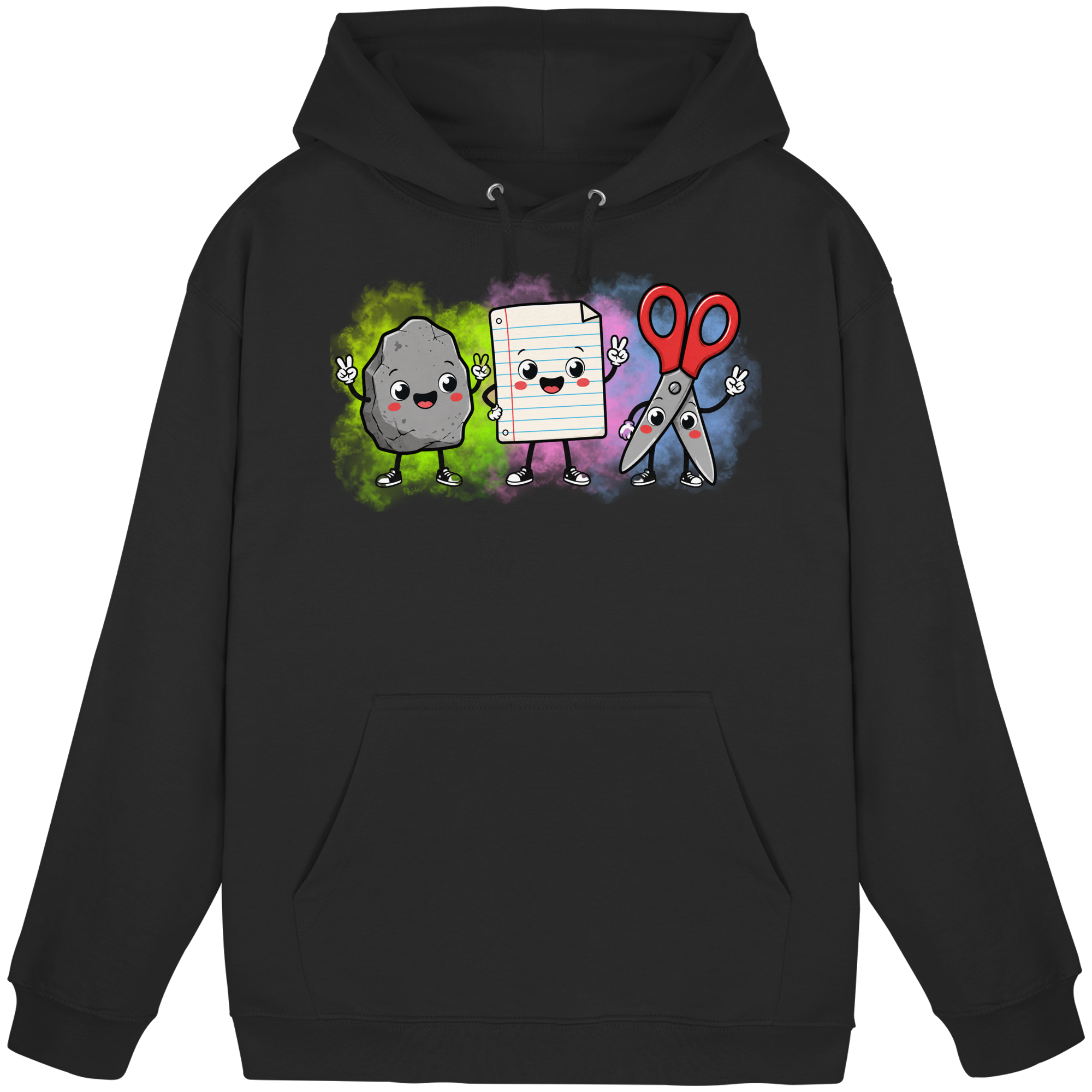 Stein schlägt Schere schlägt Papier! - Basic Unisex Hoodie