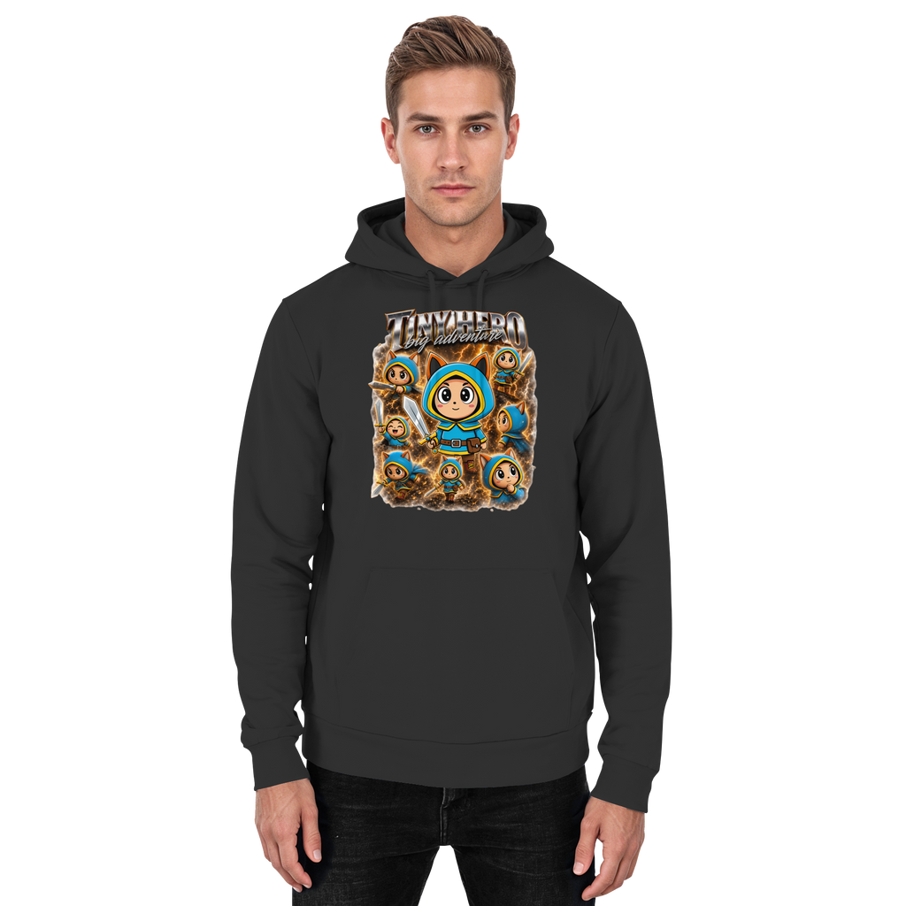 Tiny Hero – Big Adventure - Basic Unisex Hoodie