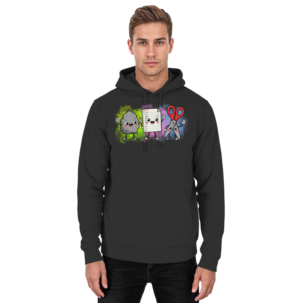 Stein schlägt Schere schlägt Papier! - Basic Unisex Hoodie