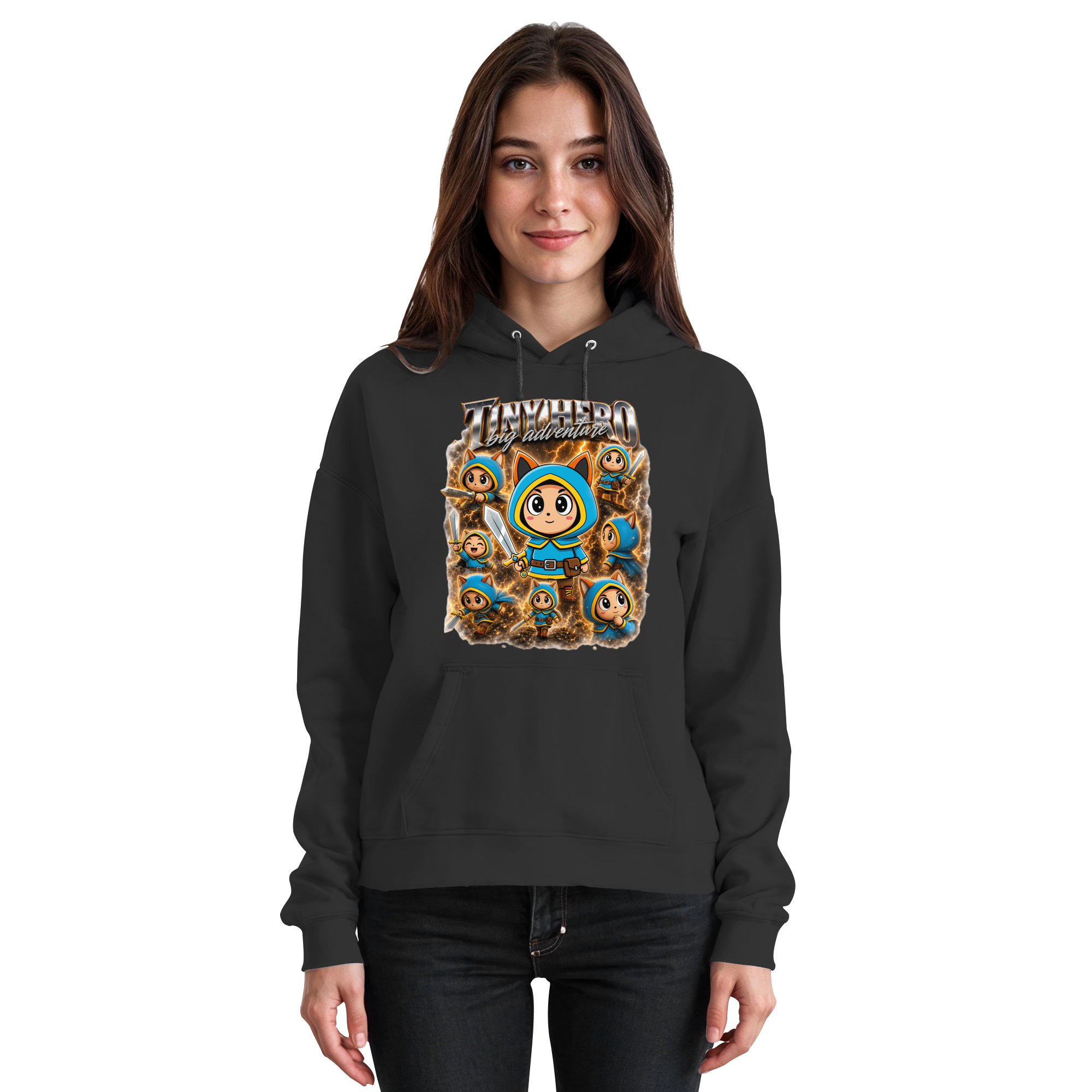 Tiny Hero – Big Adventure - Basic Unisex Hoodie