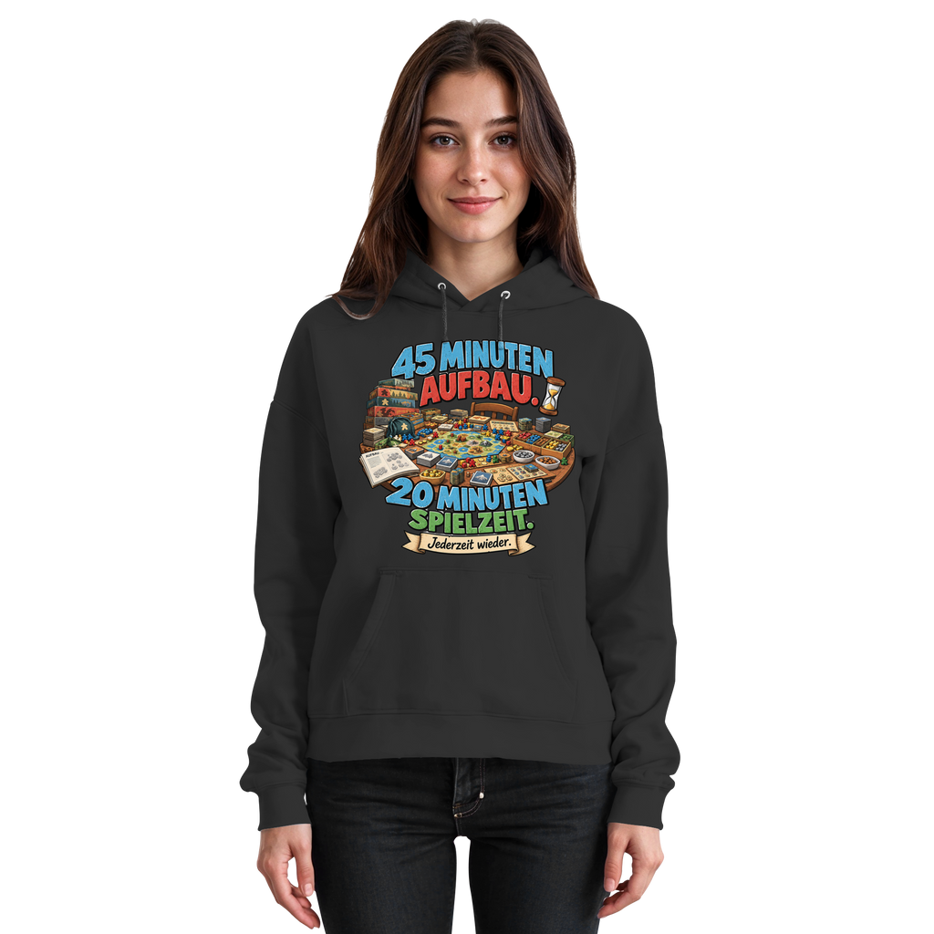 45 Minuten Aufbau. 20 Minuten Spielzeit. - Basic Unisex Hoodie