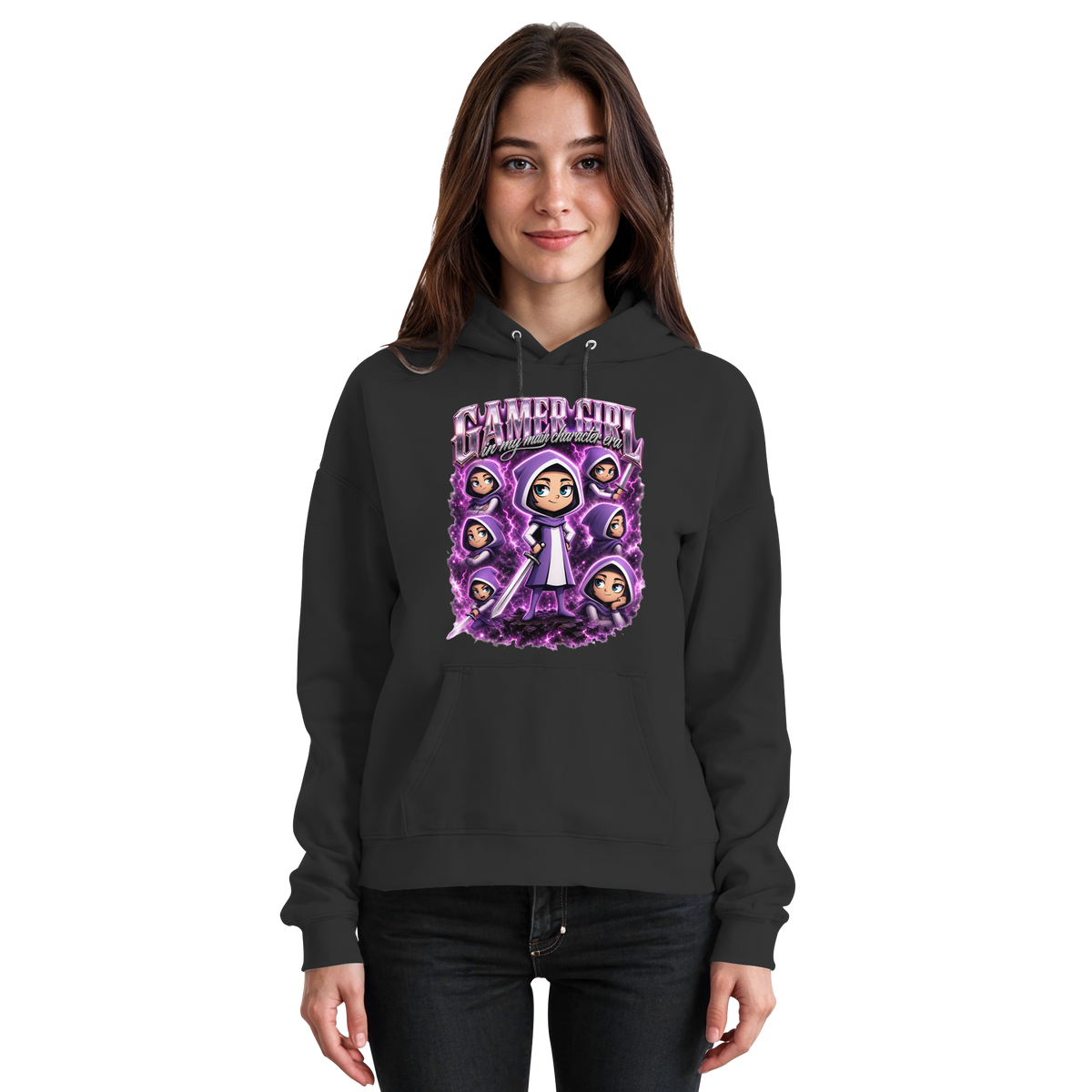 Gamer Girl in My Main Character Era - Basic Unisex Hoodie