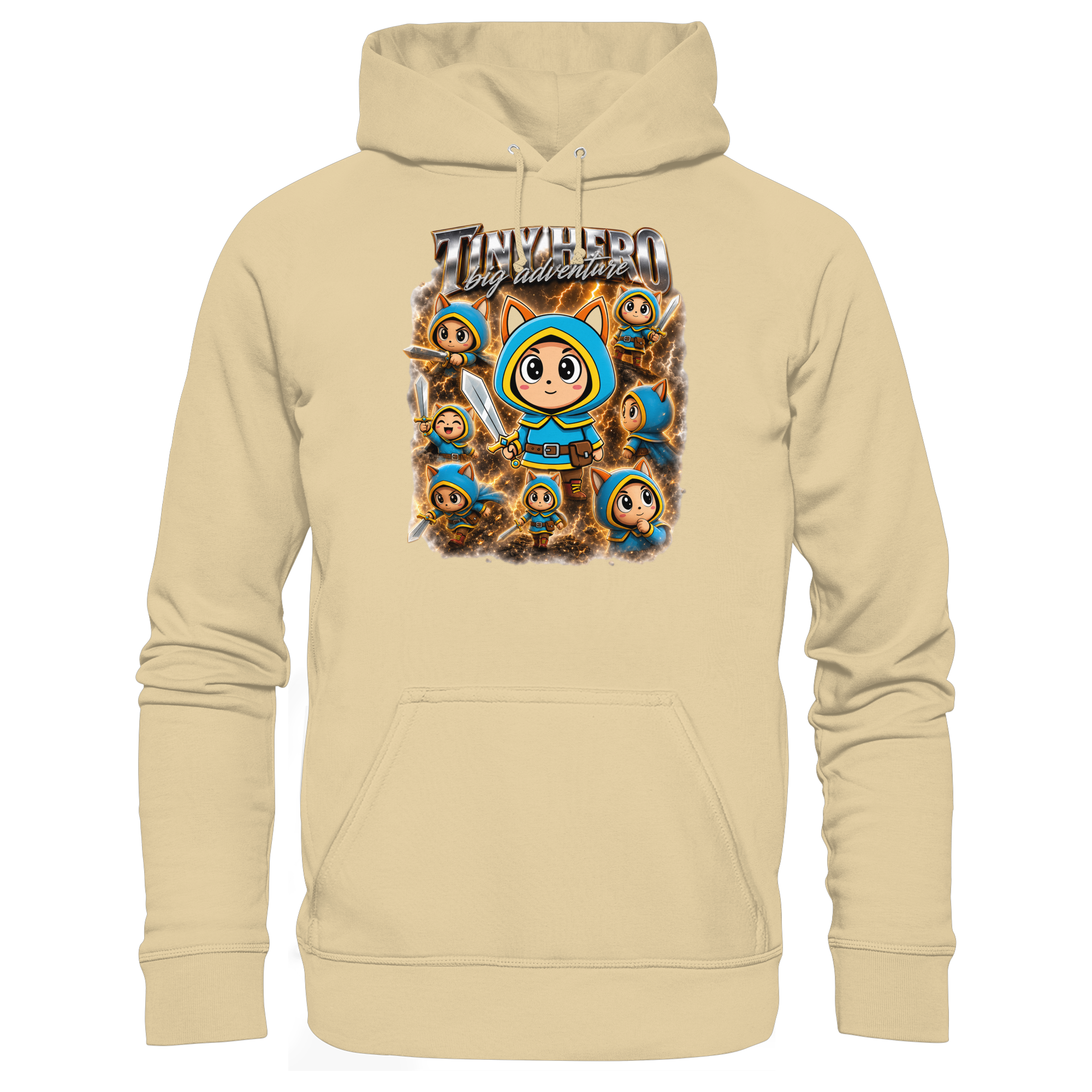 Tiny Hero – Big Adventure - Basic Unisex Hoodie