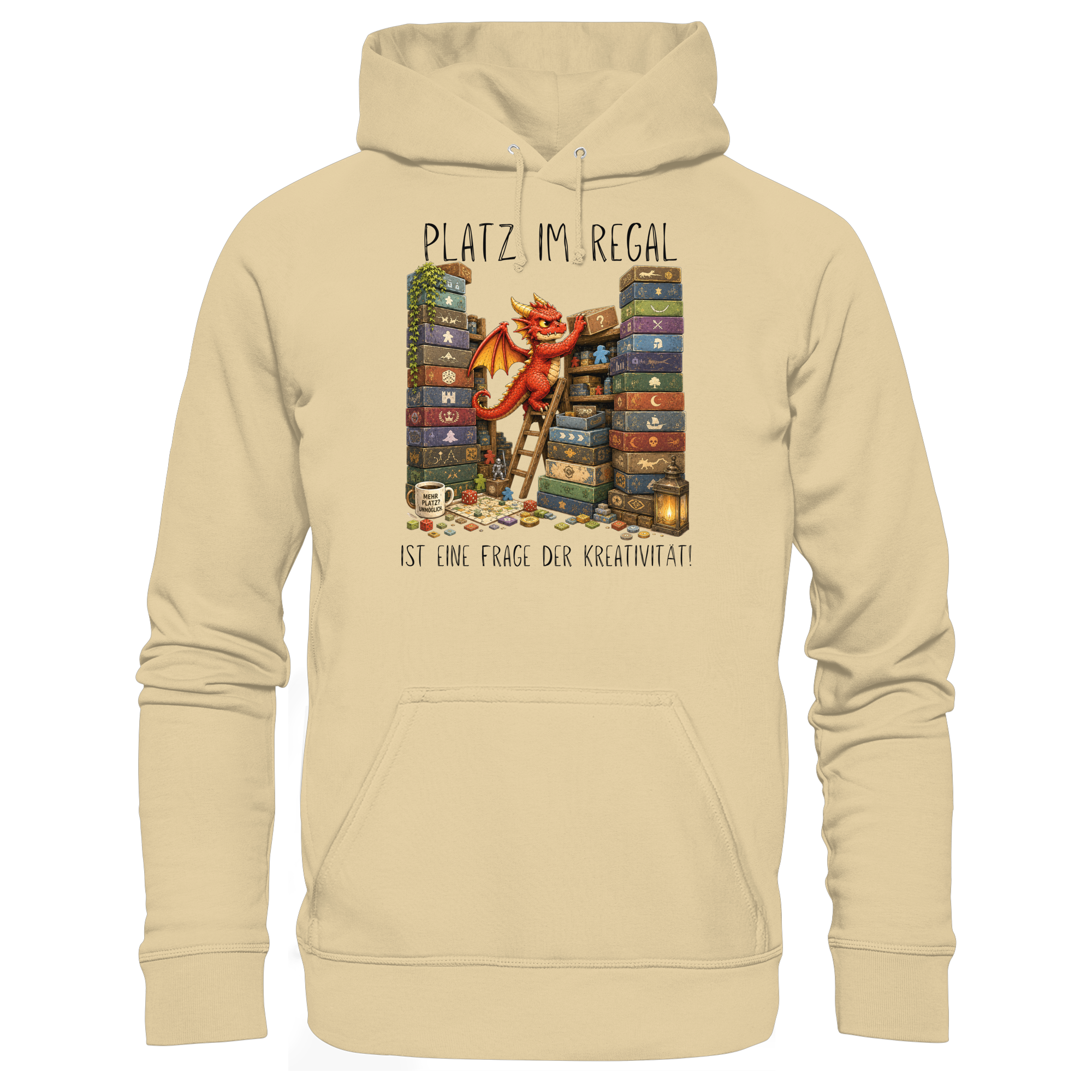 Platz im Regal ist eine Frage der Kreativität. - Basic Unisex Hoodie