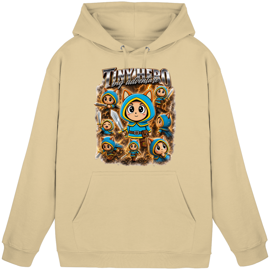 Tiny Hero – Big Adventure - Basic Unisex Hoodie