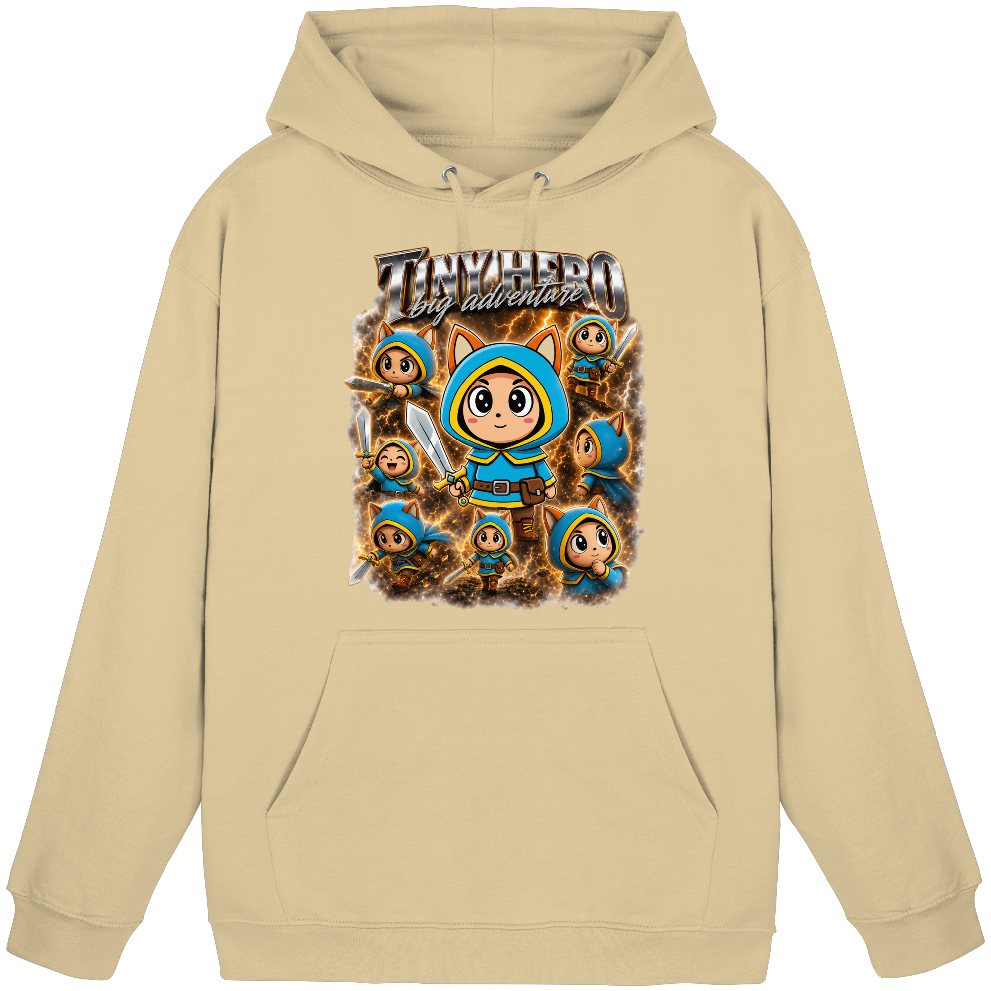Tiny Hero – Big Adventure - Basic Unisex Hoodie