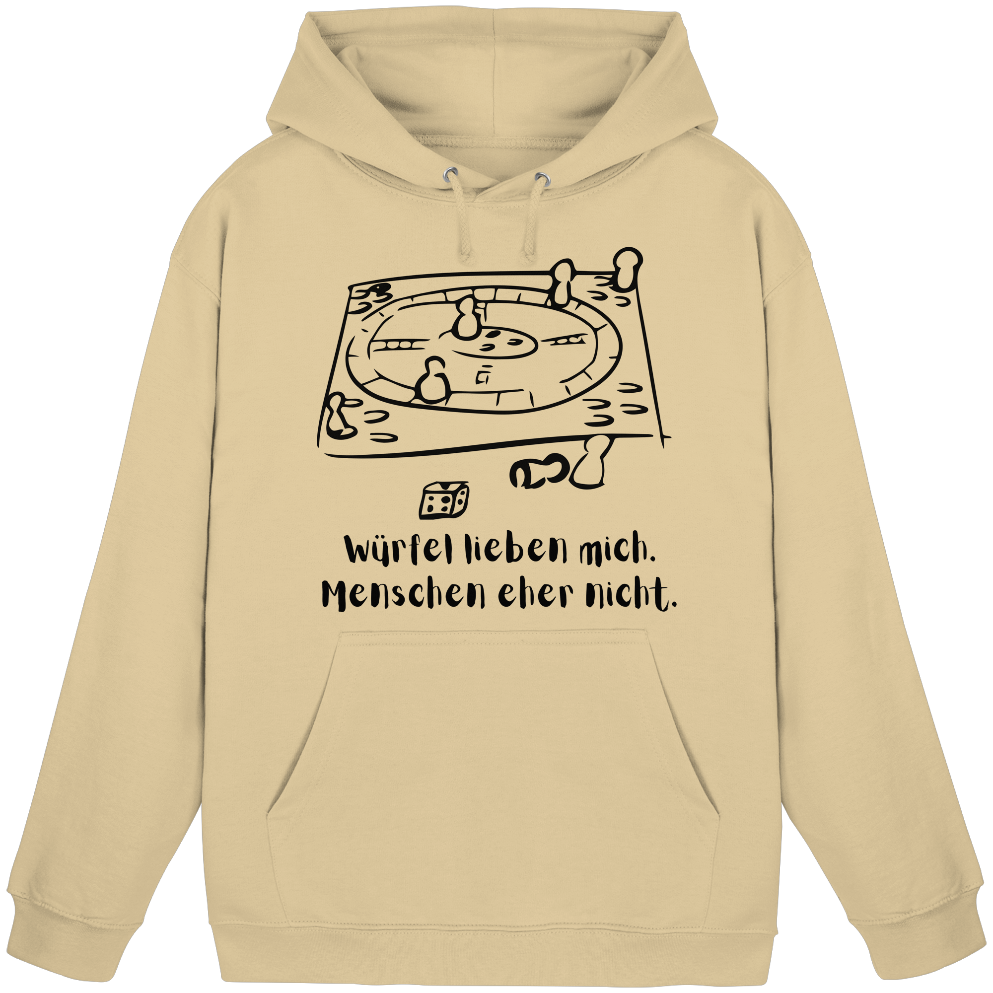 Würfel lieben mich. Menschen eher nicht. - Basic Unisex Hoodie