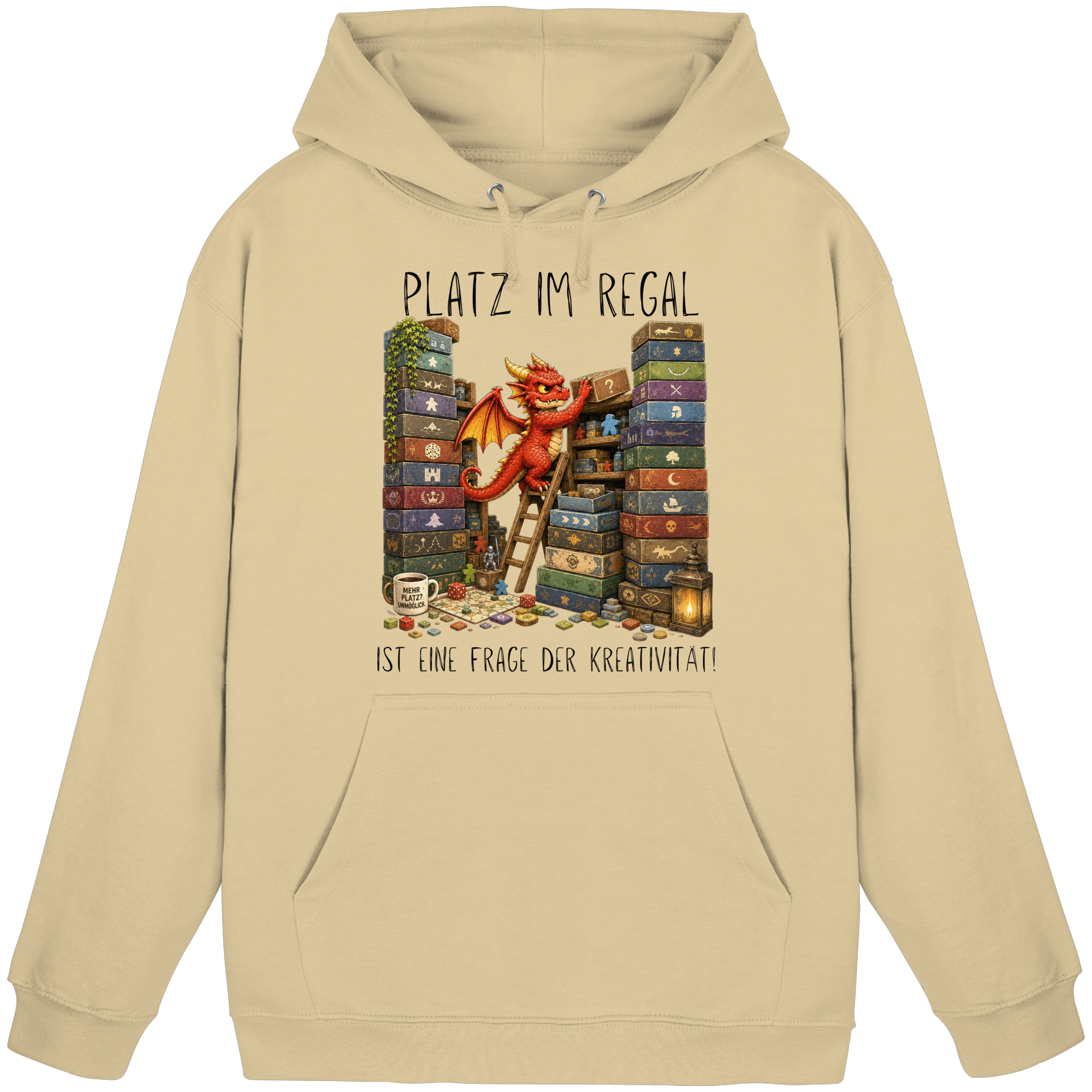 Platz im Regal ist eine Frage der Kreativität. - Basic Unisex Hoodie
